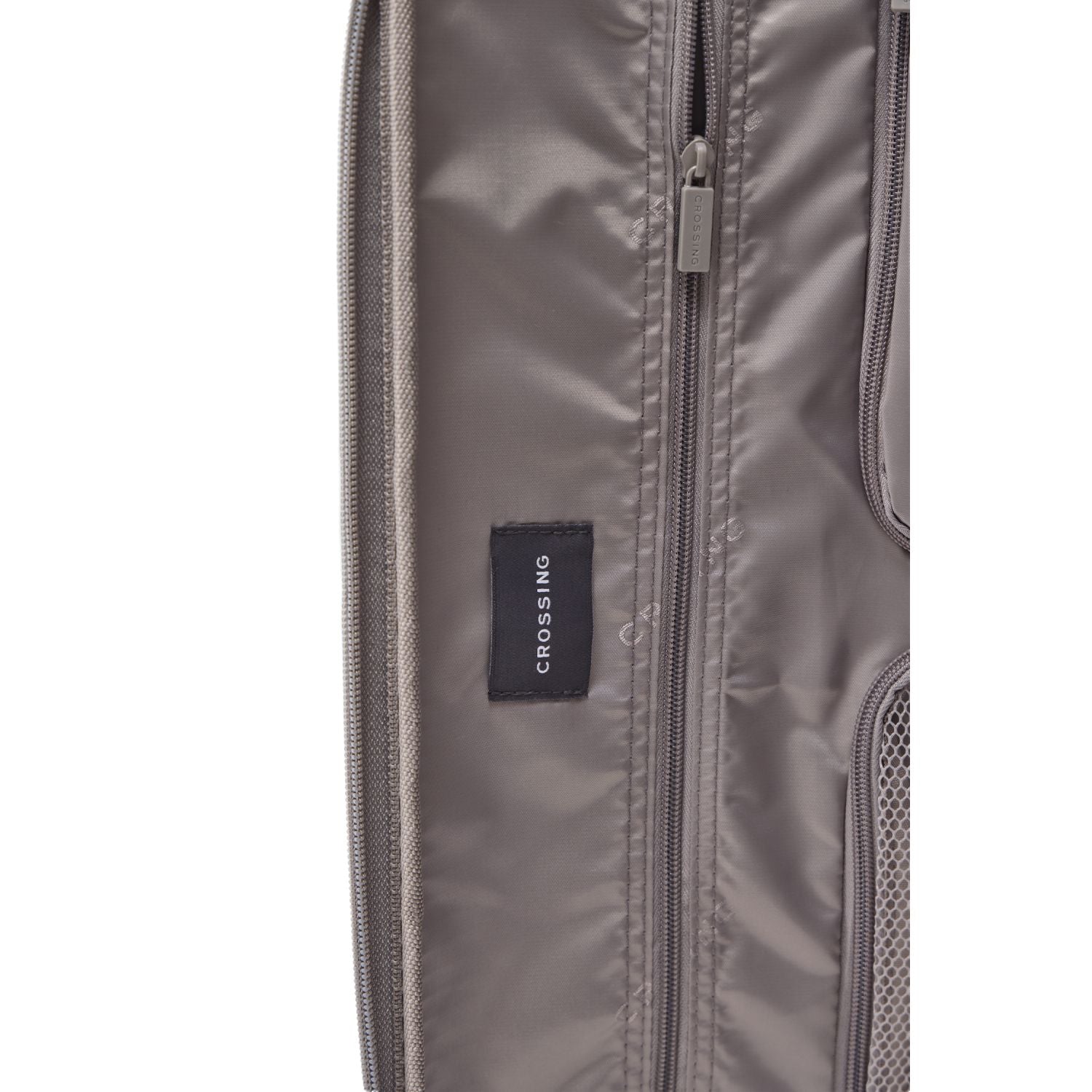 CROSSING INVI 24" Medium Expandable Luggage With Front & Middle Access - Latte