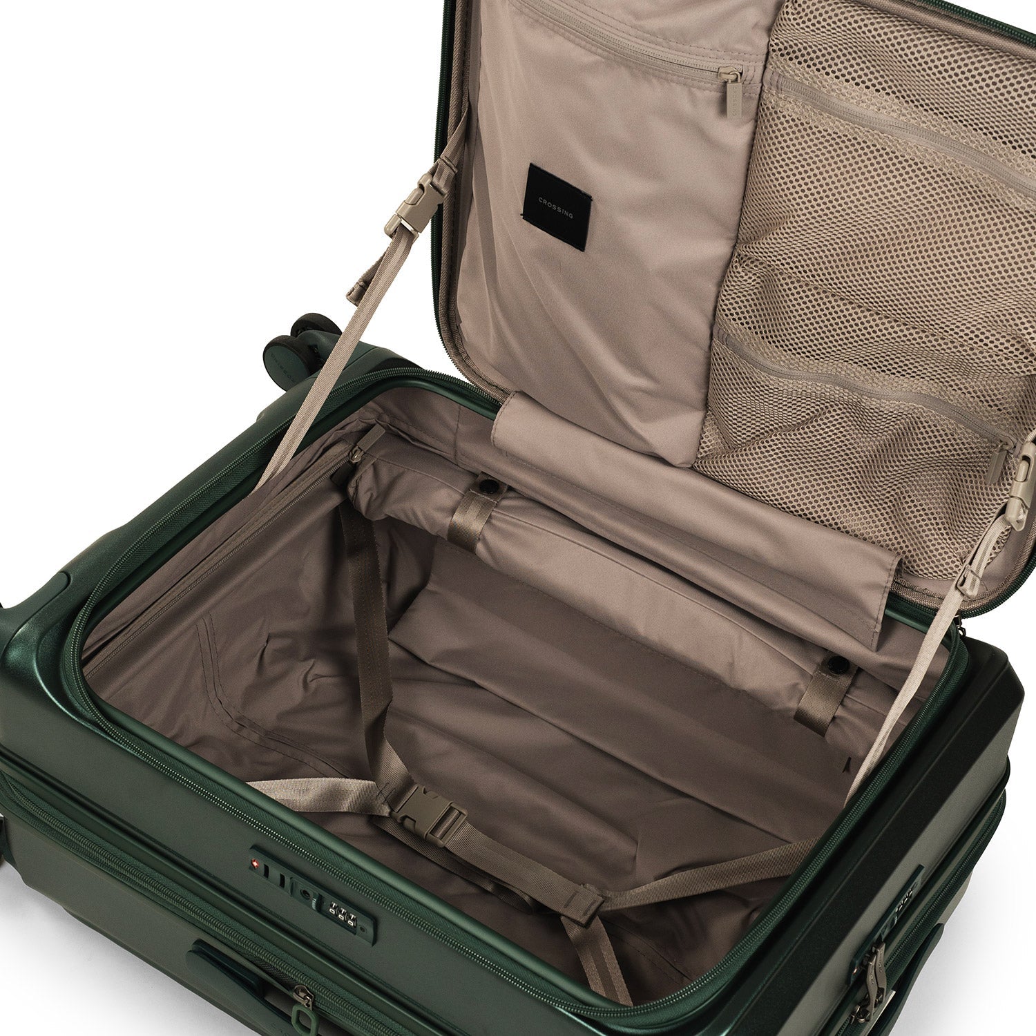 CROSSING INVI 25" Medium Expandable Luggage With Front & Middle Access - Squash