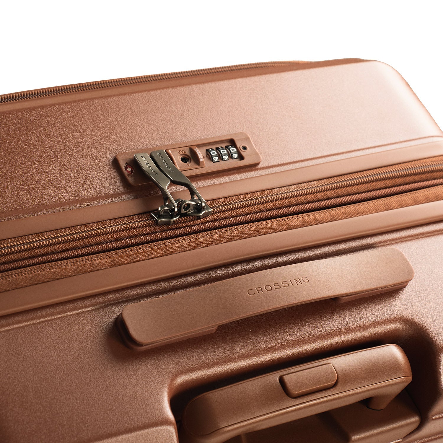 CROSSING INVI 25" Medium Expandable Luggage With Front & Middle Access - Brick