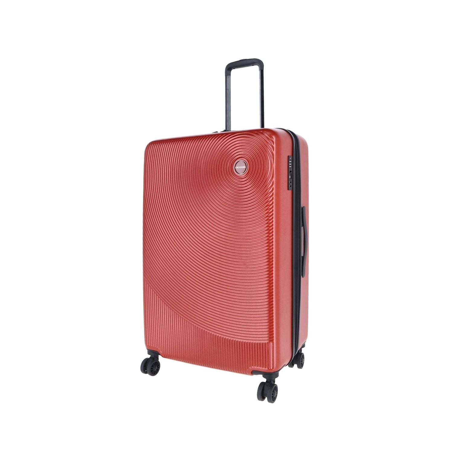 Crossing Wanderer Polycarbonate Expandable 20" Carry On Luggage Spinner - Red