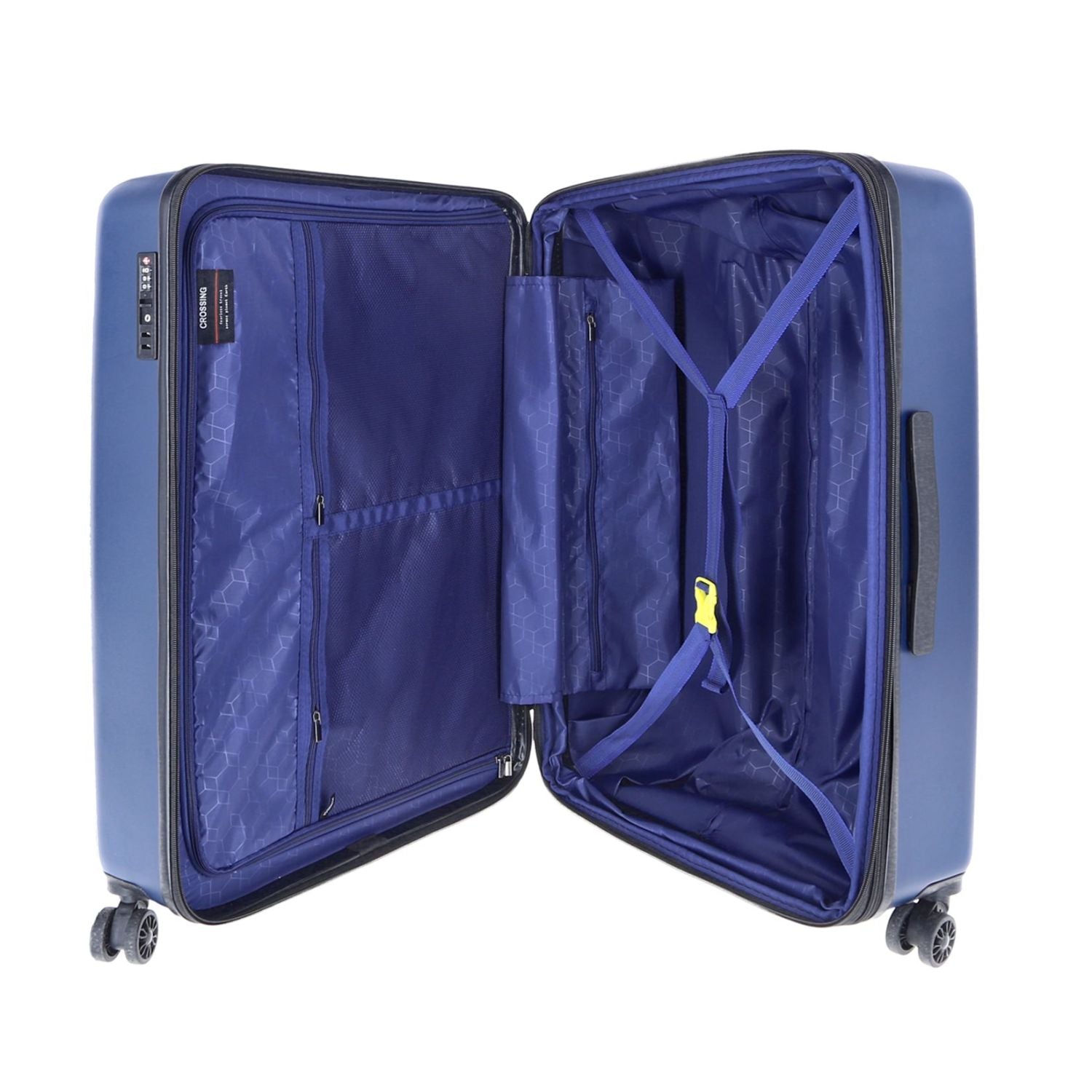 Crossing Wanderer Polycarbonate Expandable 24" Medium Luggage Spinner - Black