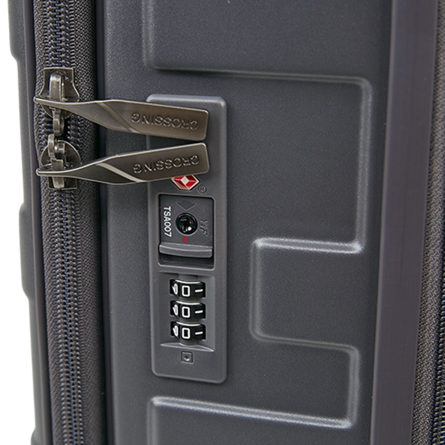 Crossing Groov Pc Trunk 20" Carry On Luggage With Front Access Opening - Dark Grey