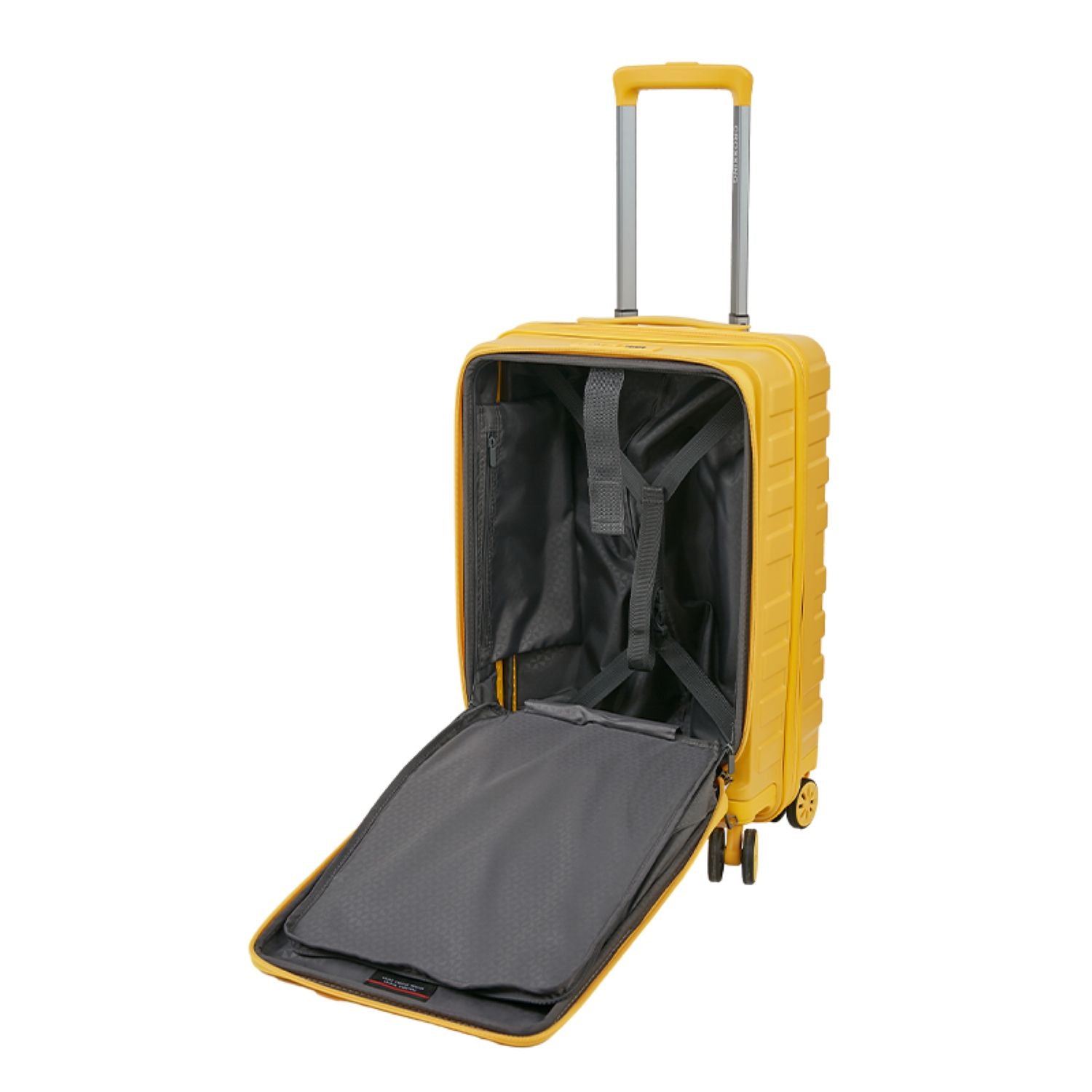 Crossing Groov Pc Trunk 20" Carry On Luggage With Front Access Opening - Yellow