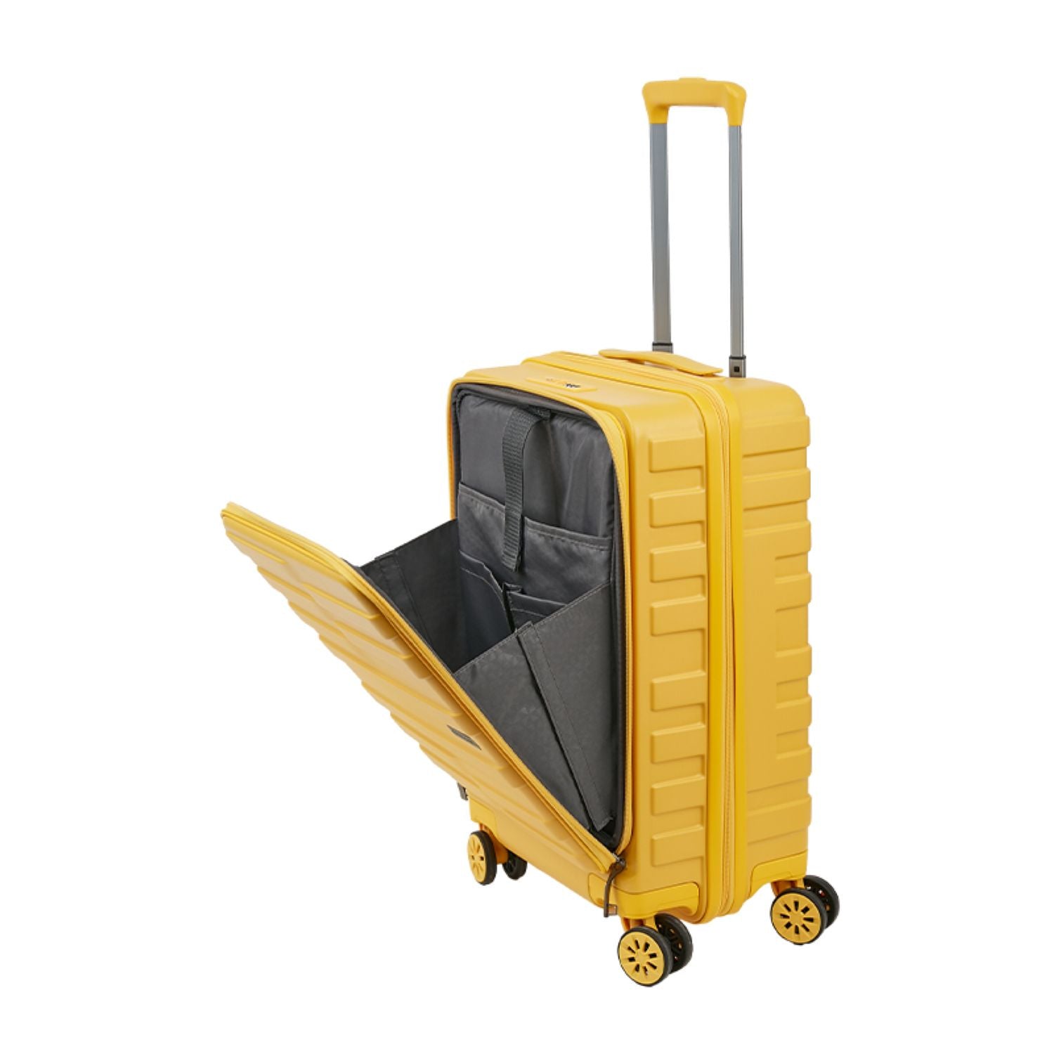 Crossing Groov Pc Trunk 20" Carry On Luggage With Front Access Opening - Yellow