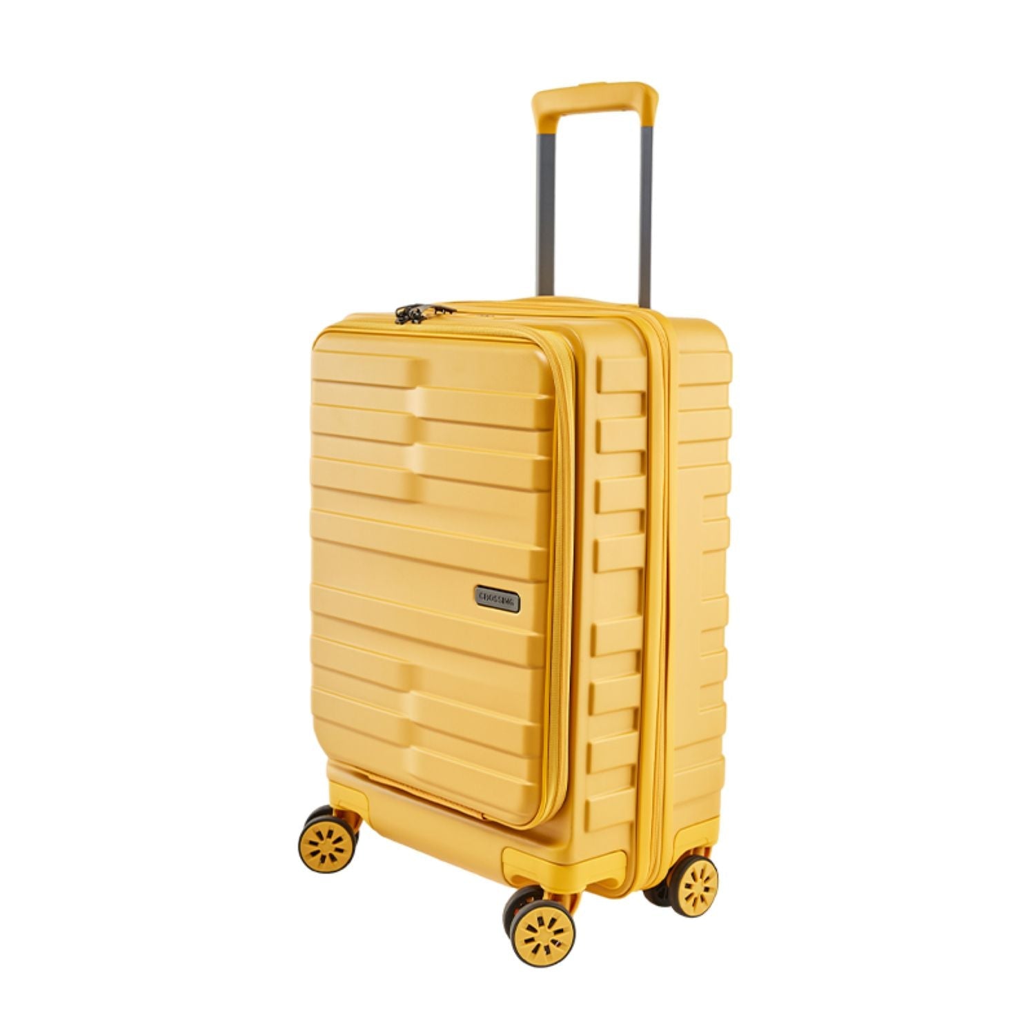 Crossing Groov Pc Trunk 20" Carry On Luggage With Front Access Opening - Yellow