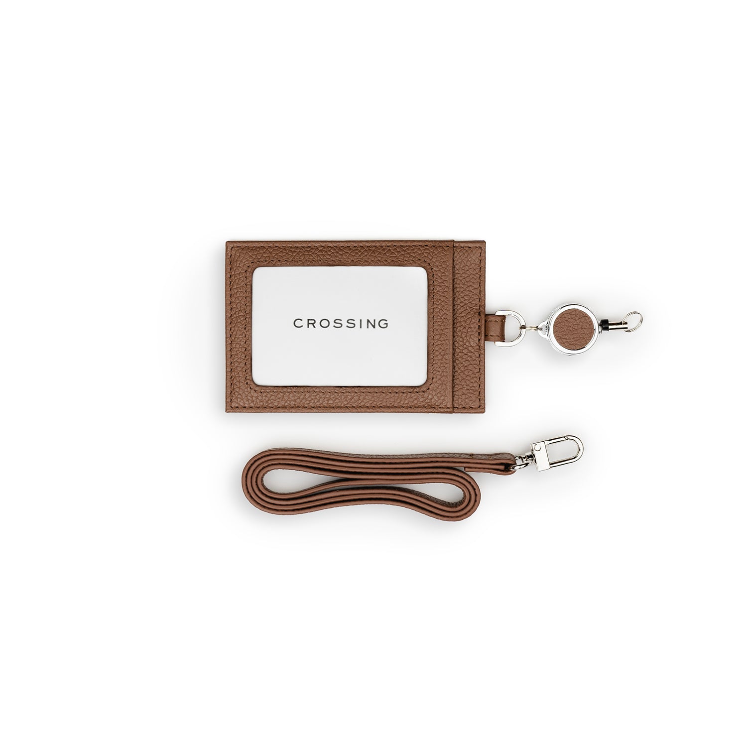 Crossing Milano Retractable Lanyard - Barcoss Brown