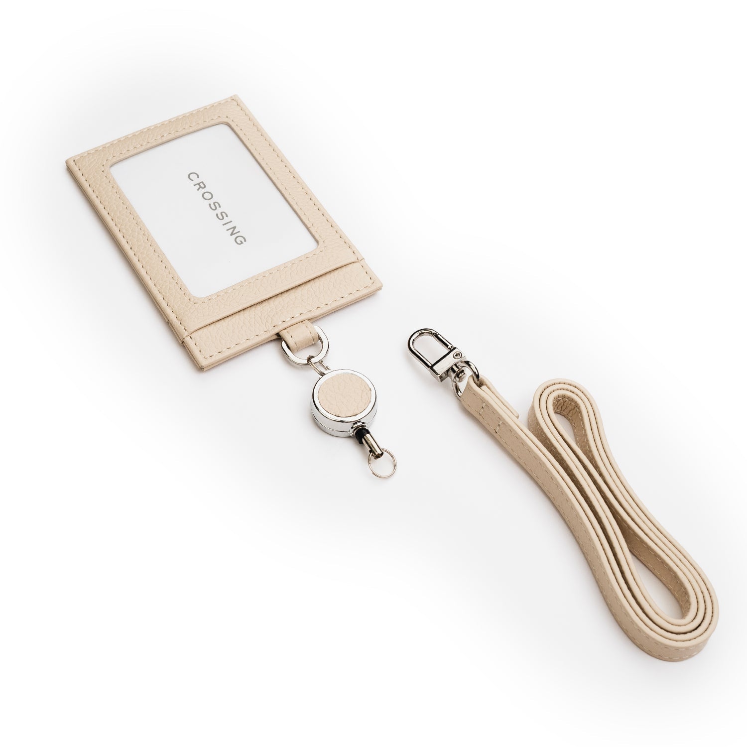Crossing Milano Retractable Lanyard - New Sand
