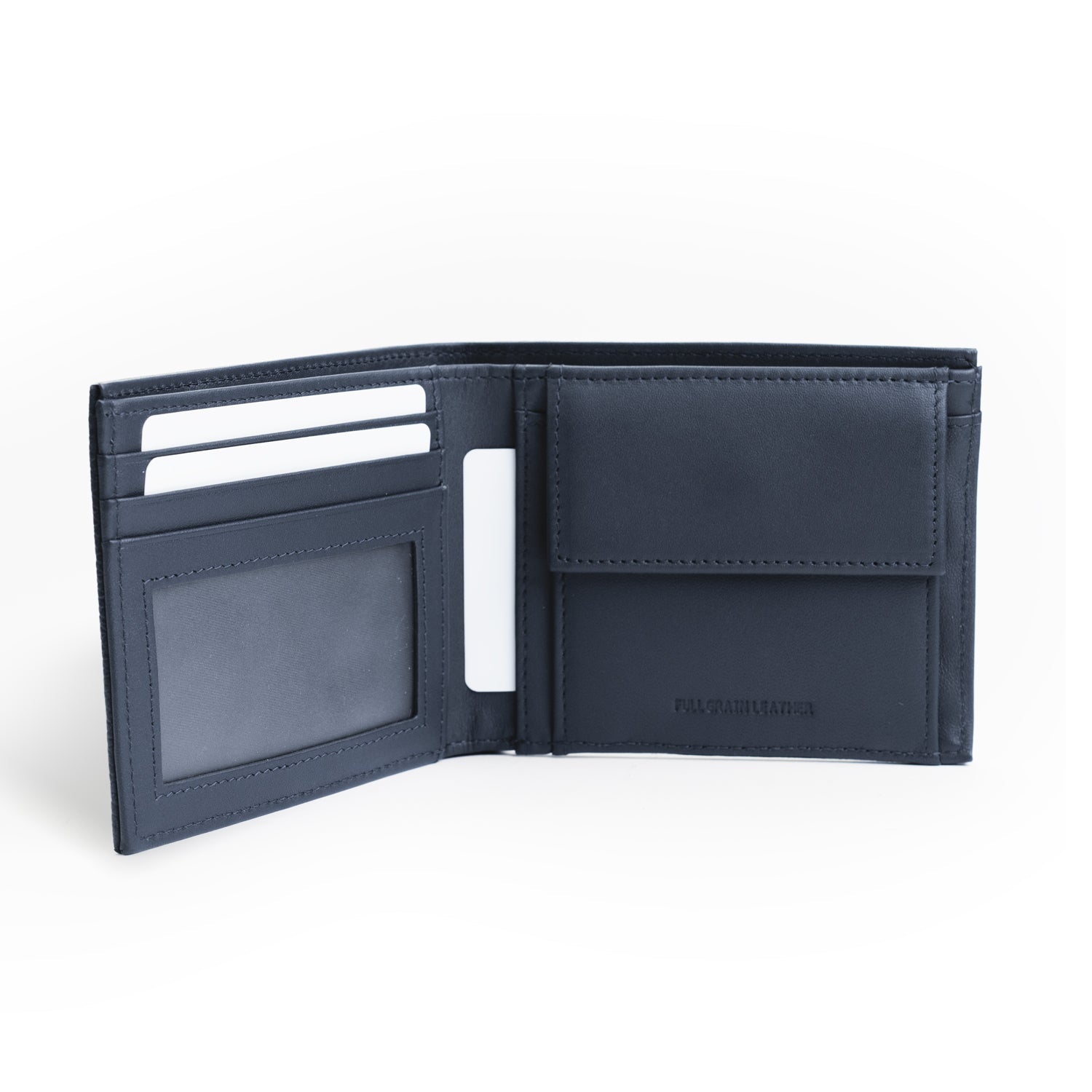 Crossing Milano Voyager Bi-Fold Wallet Window and Coin Pouch RFID - Dark Navy