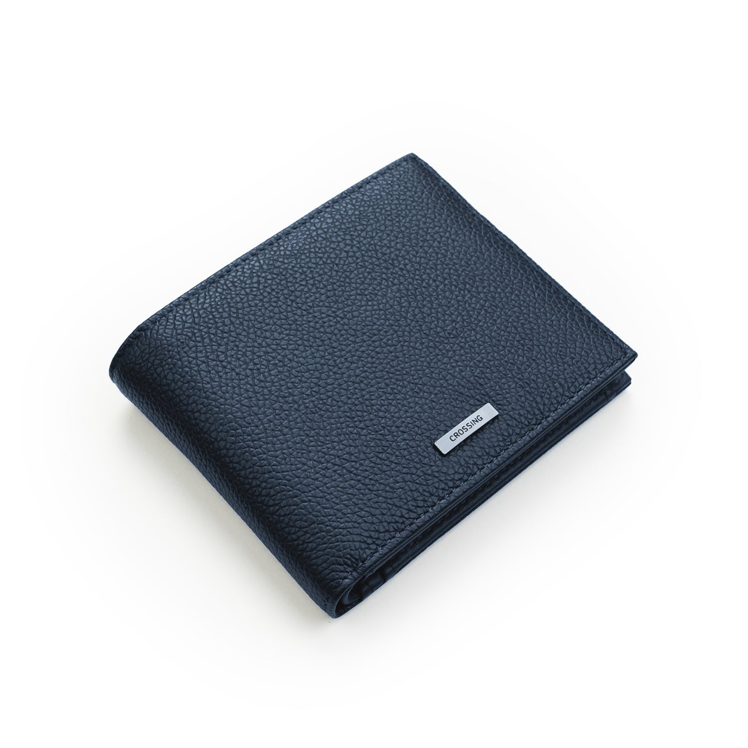 Crossing Milano Voyager Bi-Fold Wallet Window and Coin Pouch RFID - Dark Navy