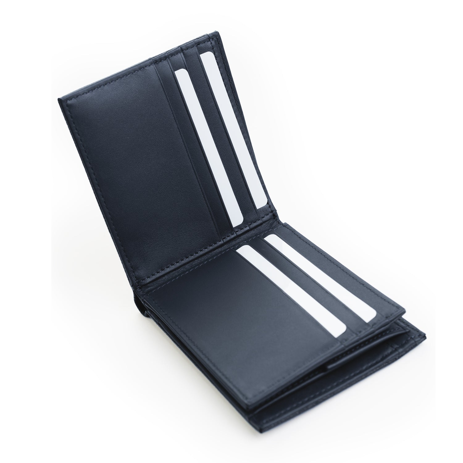 Crossing Milano Voyager Bi-Fold Wallet With Flap and Coin Pouch RFID - Dark Navy
