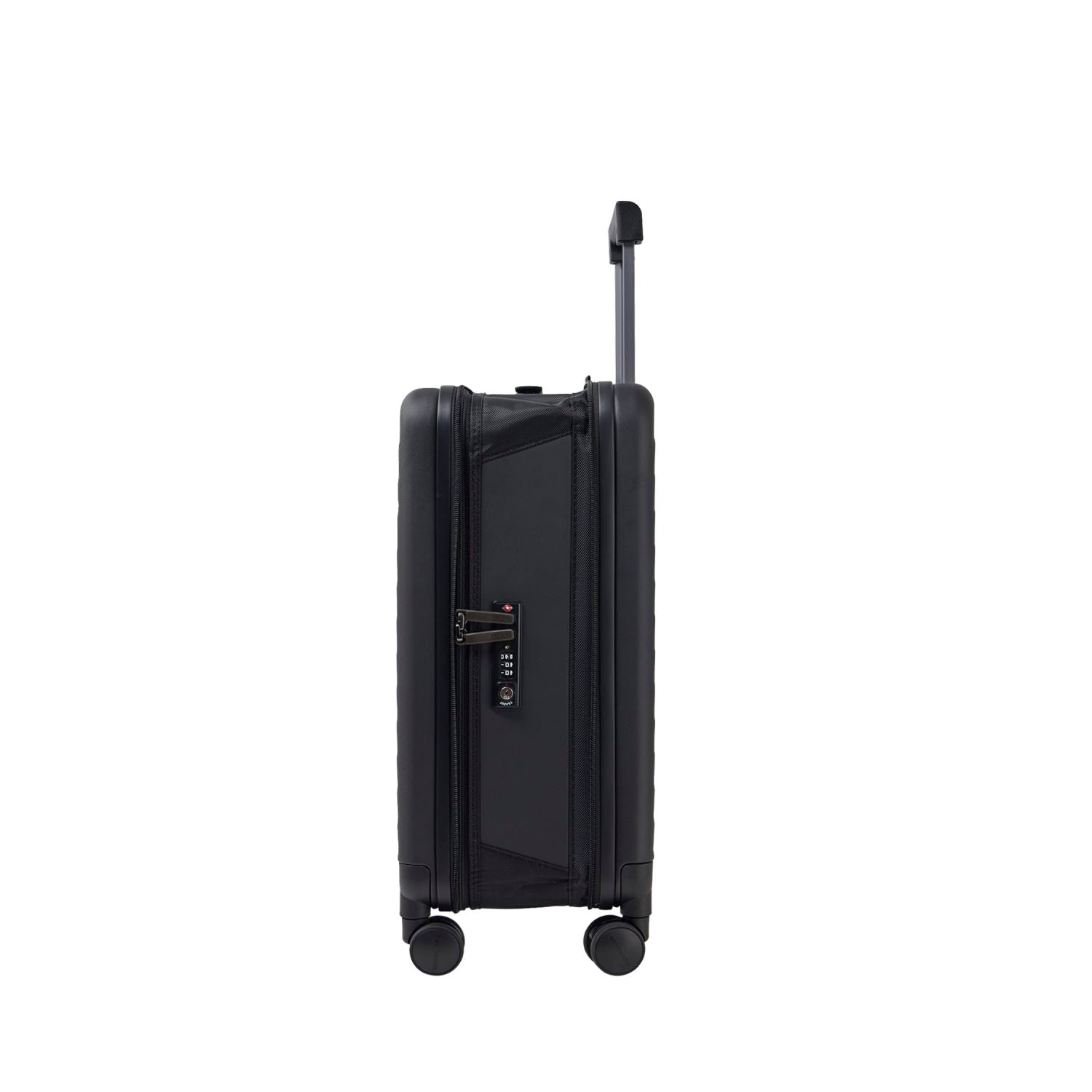 Crossing Ori Collapsible Polycarbonate 20" Carry On Luggage - Black