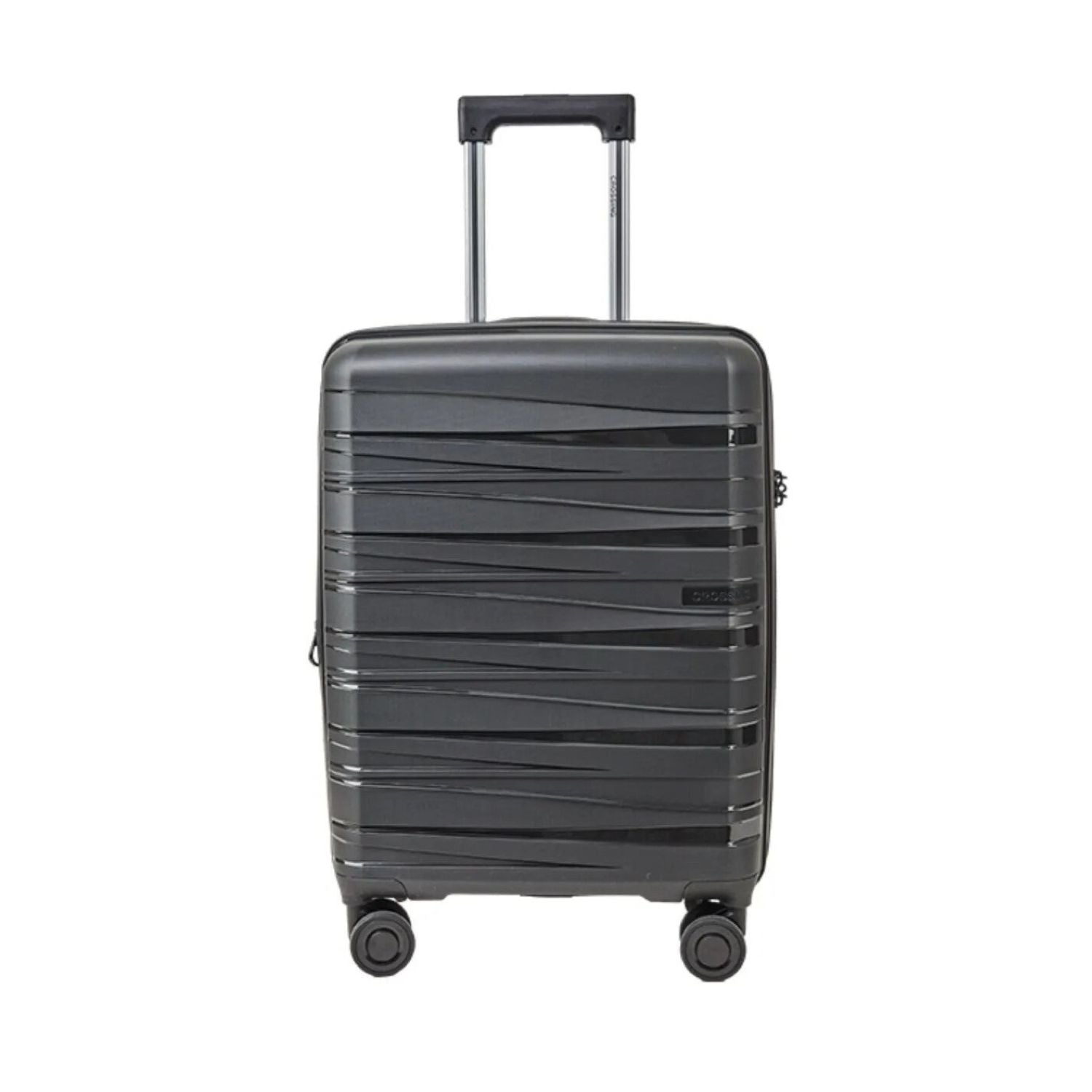 Crossing Supra Polypropylene Expandable 20" Carry On Luggage Spinner - Black