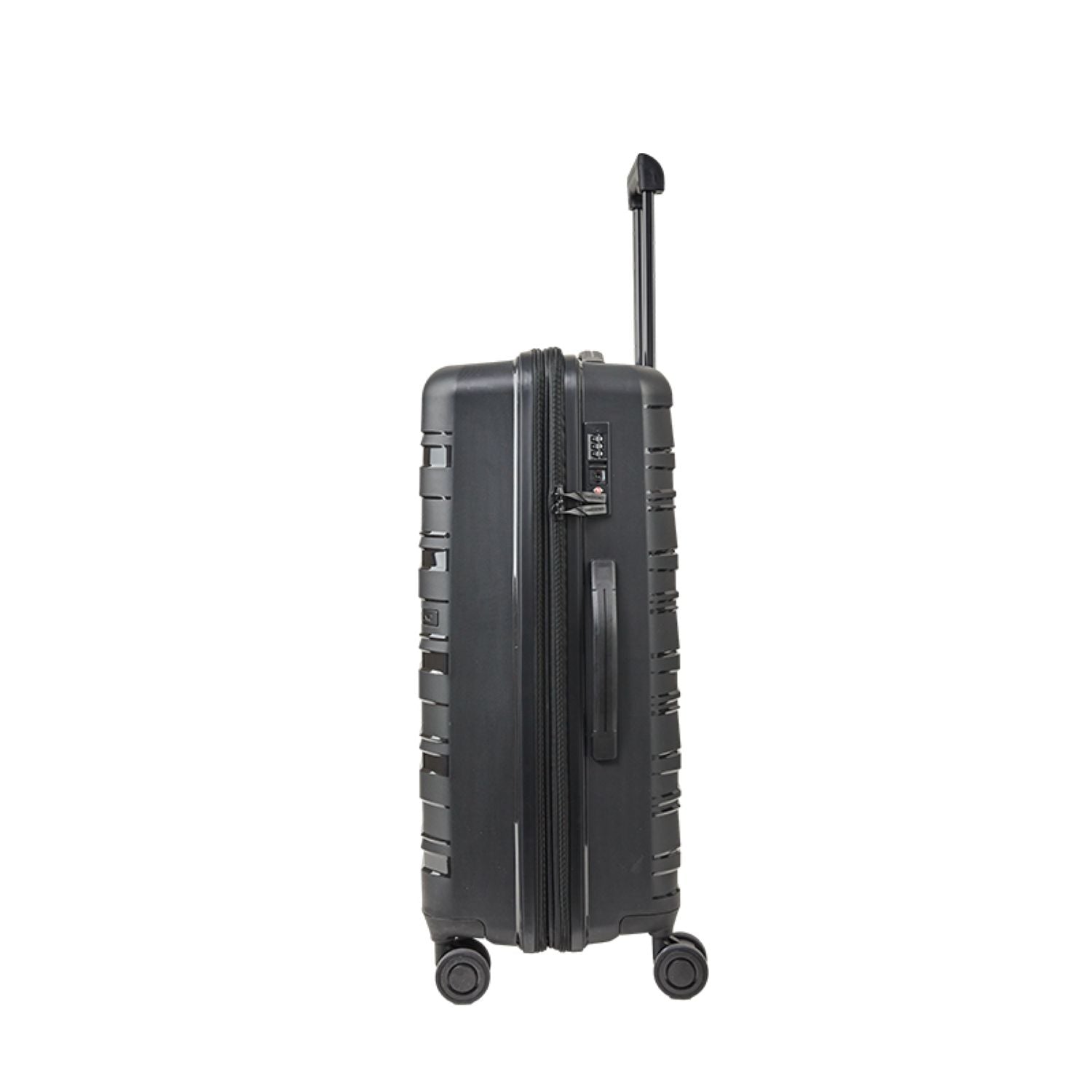 Crossing Supra Polypropylene Expandable 24" Medium Luggage Spinner - Black