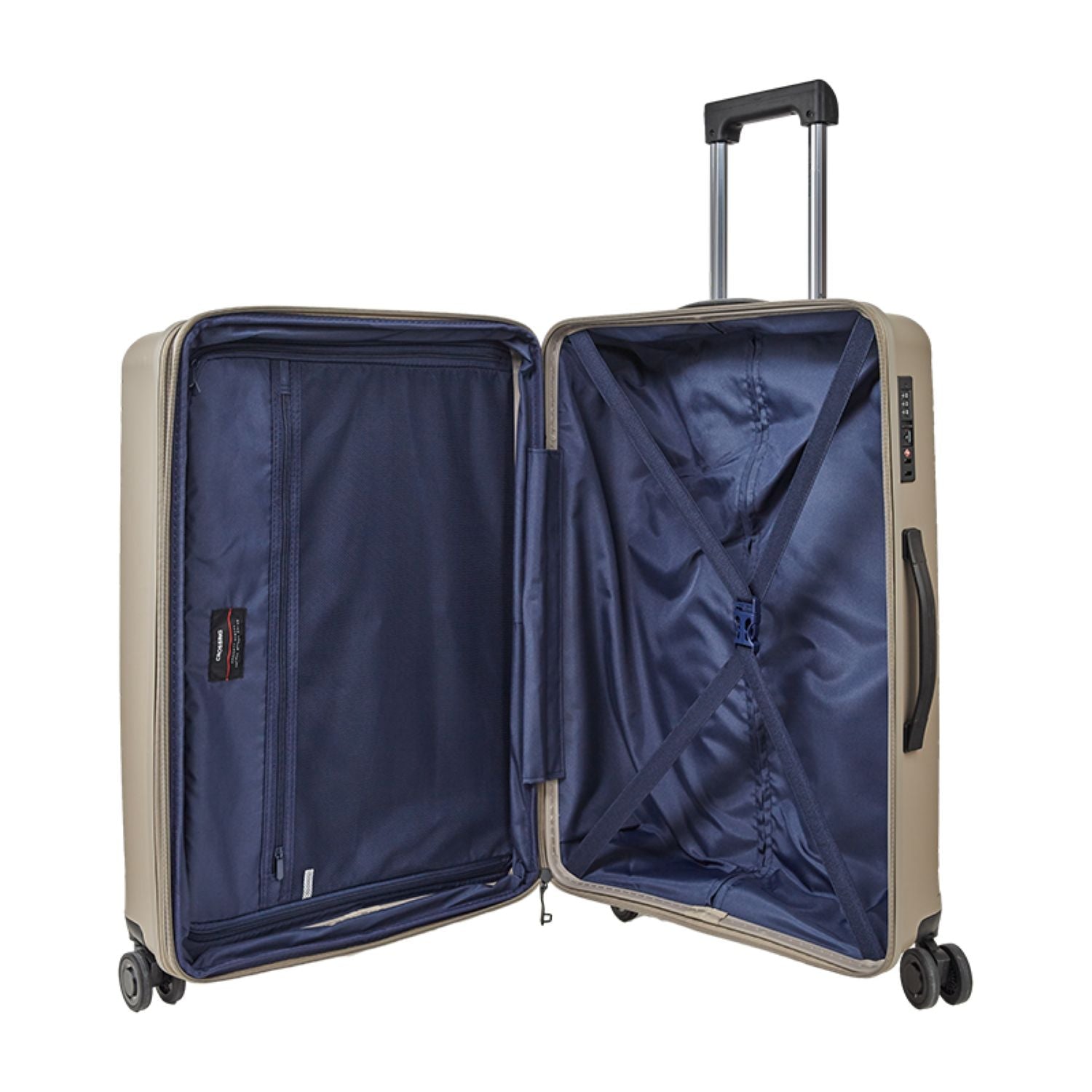 Crossing Supra Polypropylene Expandable 24" Medium Luggage Spinner - Taupe