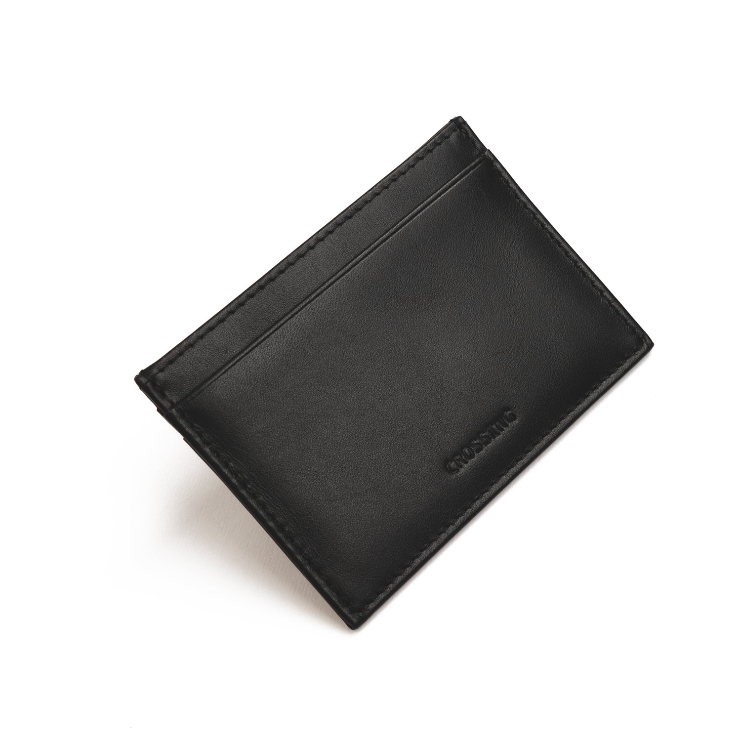 Crossing Sydney Card Holder With Horizontal Card Slots - Black