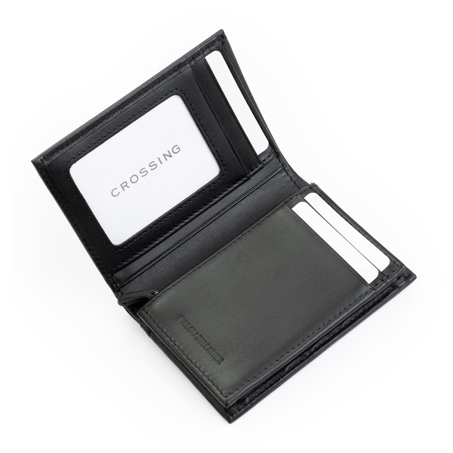 Crossing Sydney Short Leather Wallet With Coin Pouch - Black