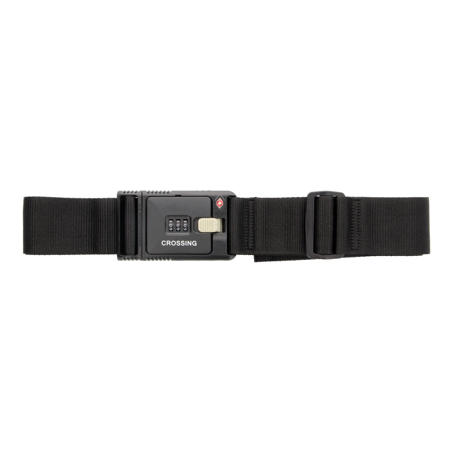 Crossing Travel Sentry Approved Locking Luggage Strap (Black)