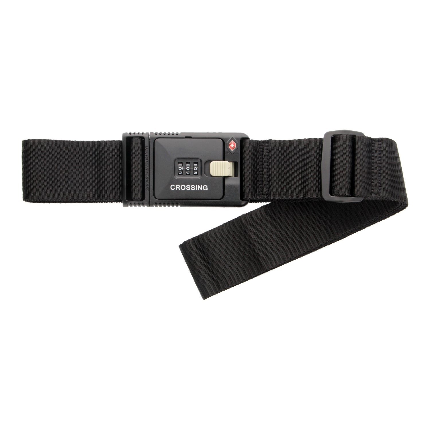 Crossing Travel Sentry Approved Locking Luggage Strap (Black)