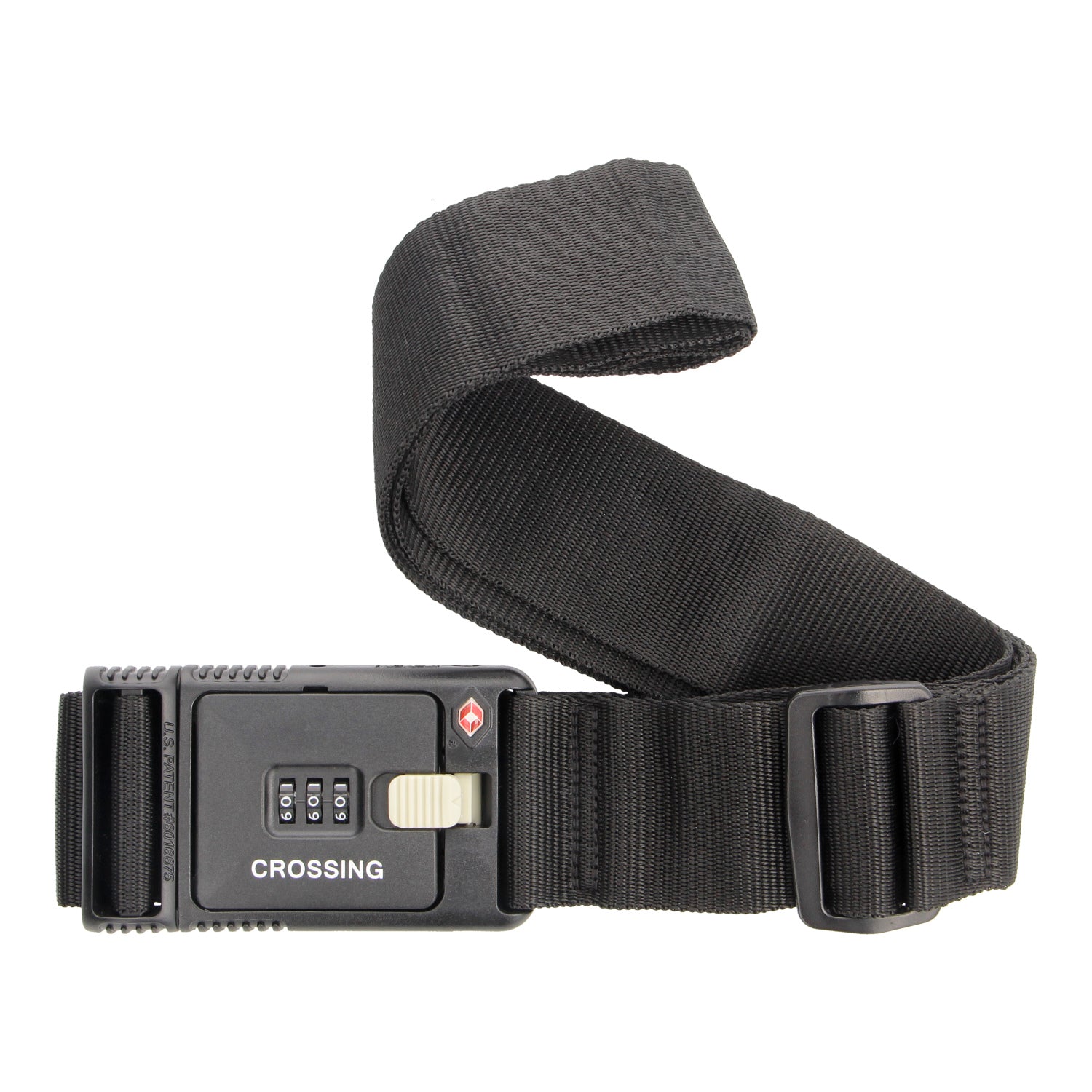 Crossing Travel Sentry Approved Locking Luggage Strap (Black)