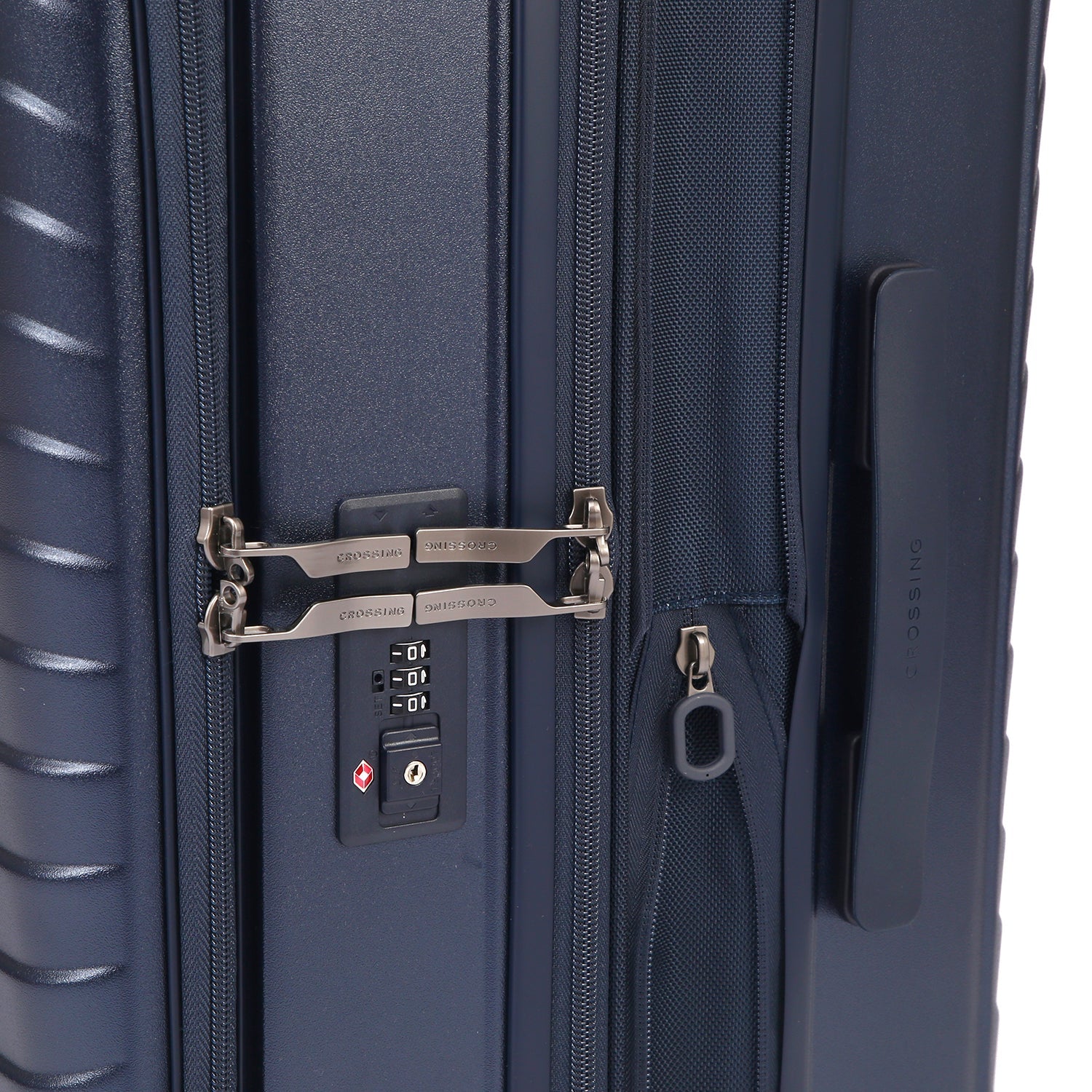 CROSSING INVI 30" Large Expandable Luggage With Front & Middle Access V3 - Dark Blue