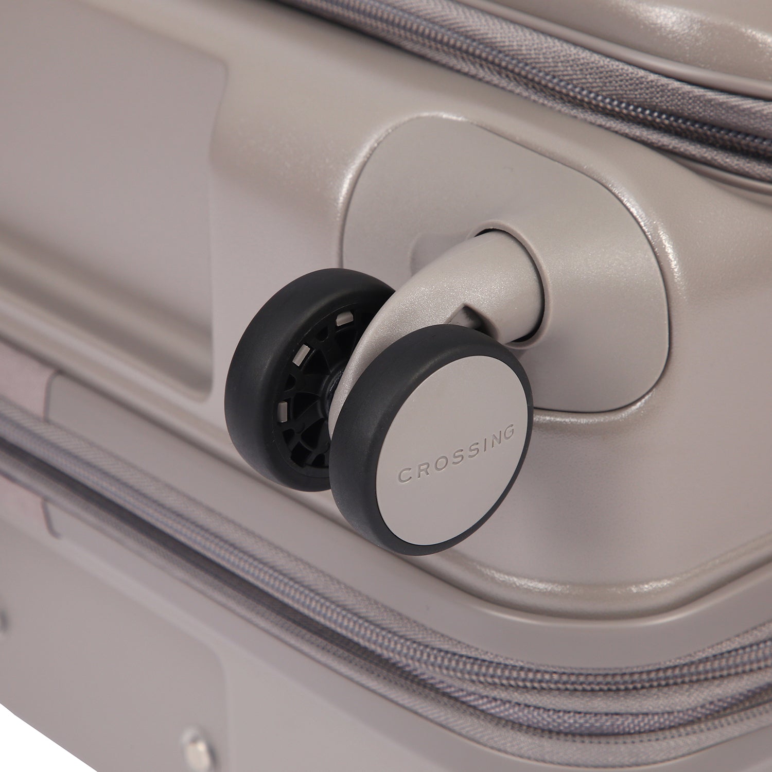 CROSSING INVI 25" Medium Expandable Luggage With Front & Middle Access V3 - Latte