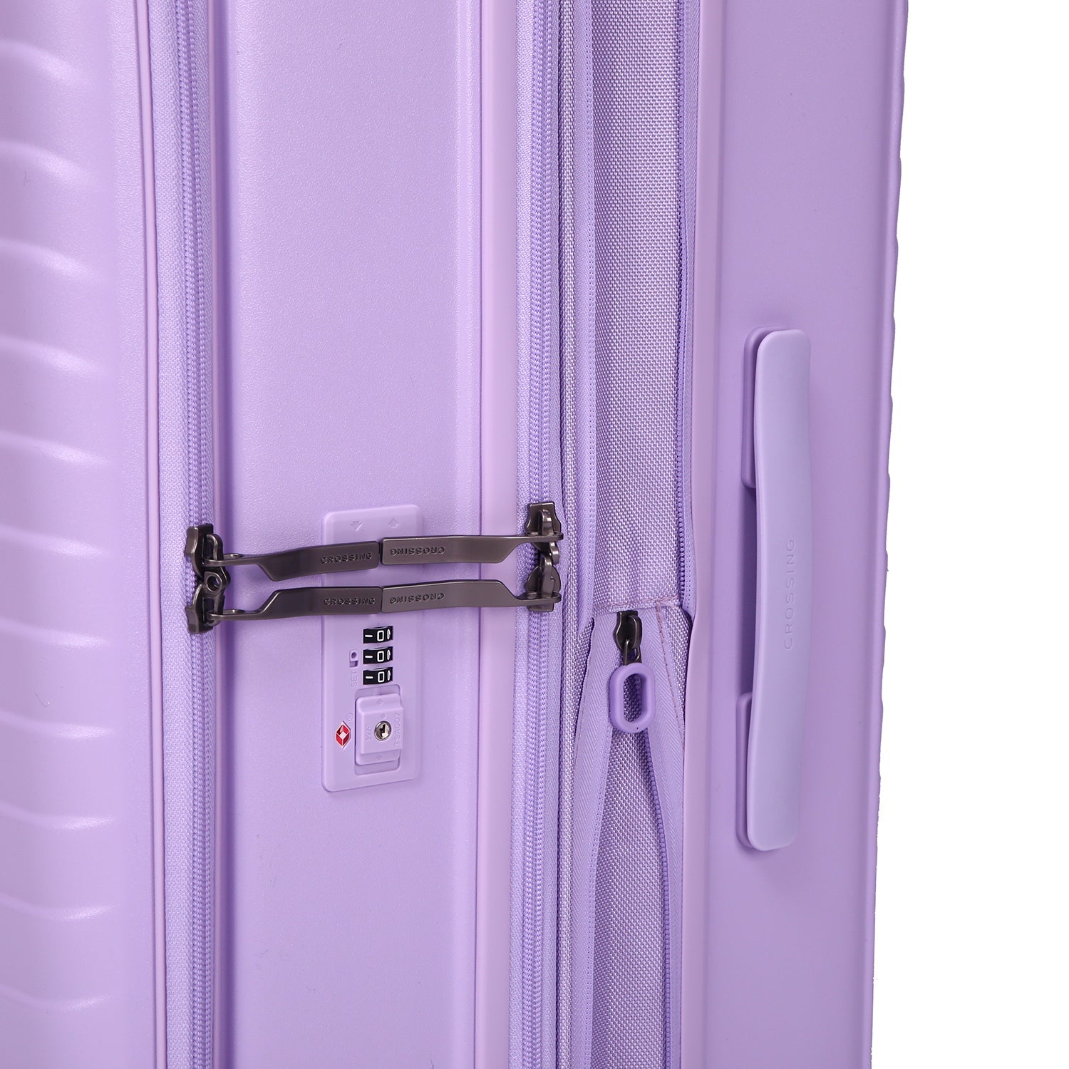 CROSSING INVI 25" Medium Expandable Luggage With Front & Middle Access V3 - Lilac