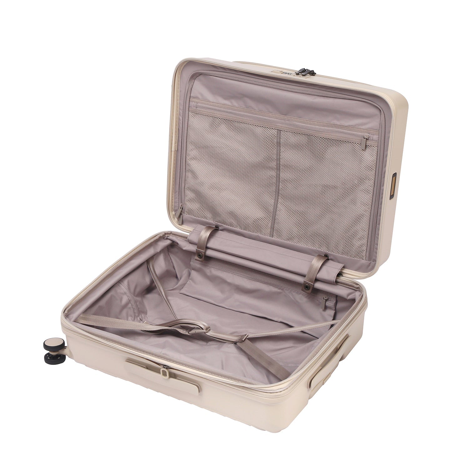 CROSSING INVI 25" Medium Expandable Luggage With Front & Middle Access V3 - Sandwhite
