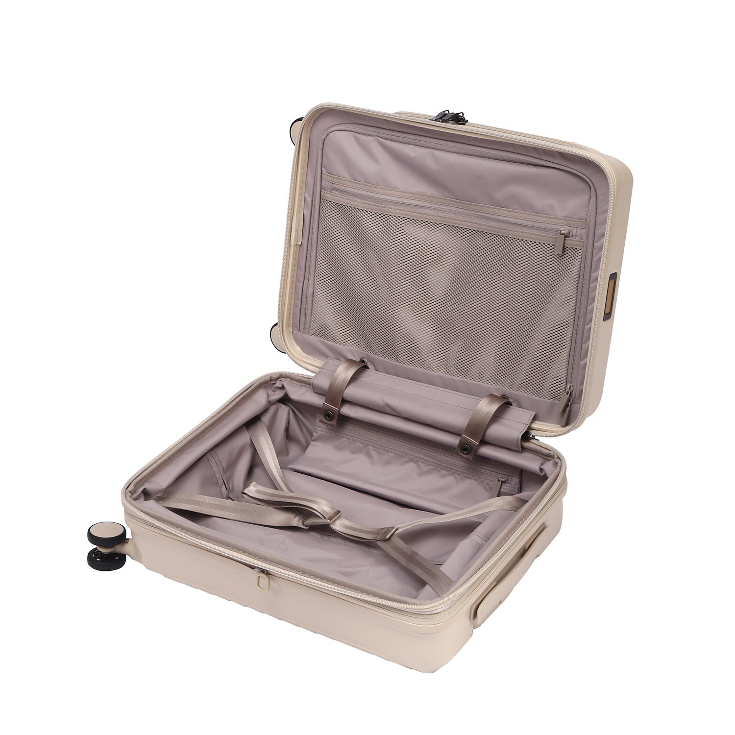 CROSSING INVI 20" Carry On Expandable Luggage With Front & Middle Access V3 - Sandwhite