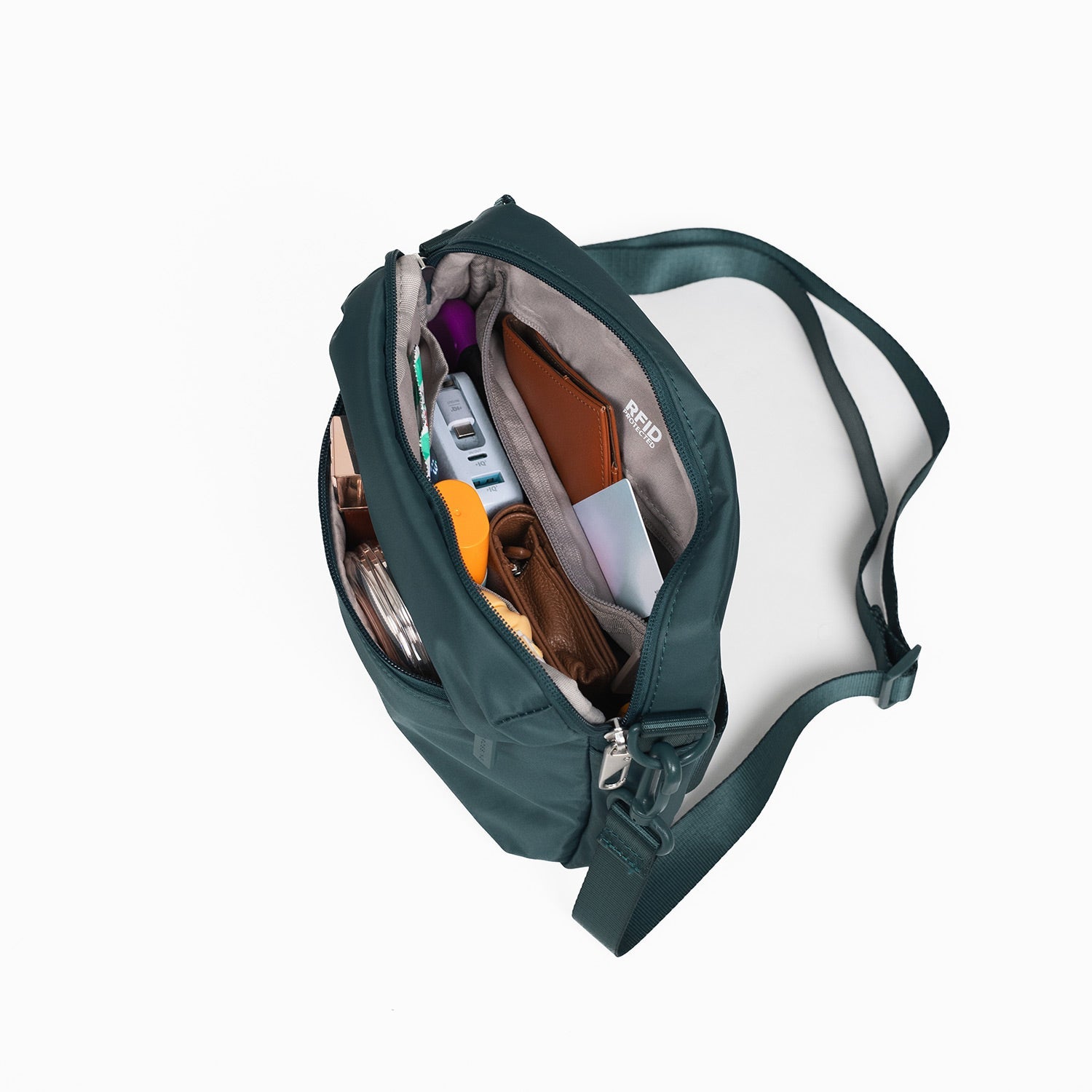 Crossing Anti-Theft RFID Crossbody Bag 4L - Teal