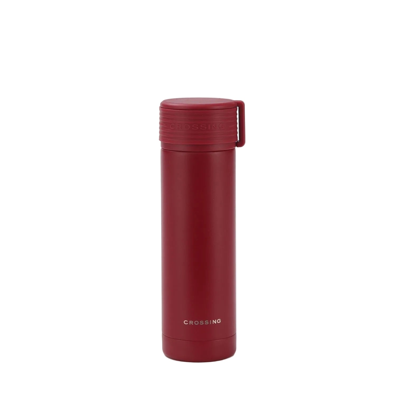 Crossing Compact Slim Insulated S/S Bottle 180ml - Burgundy