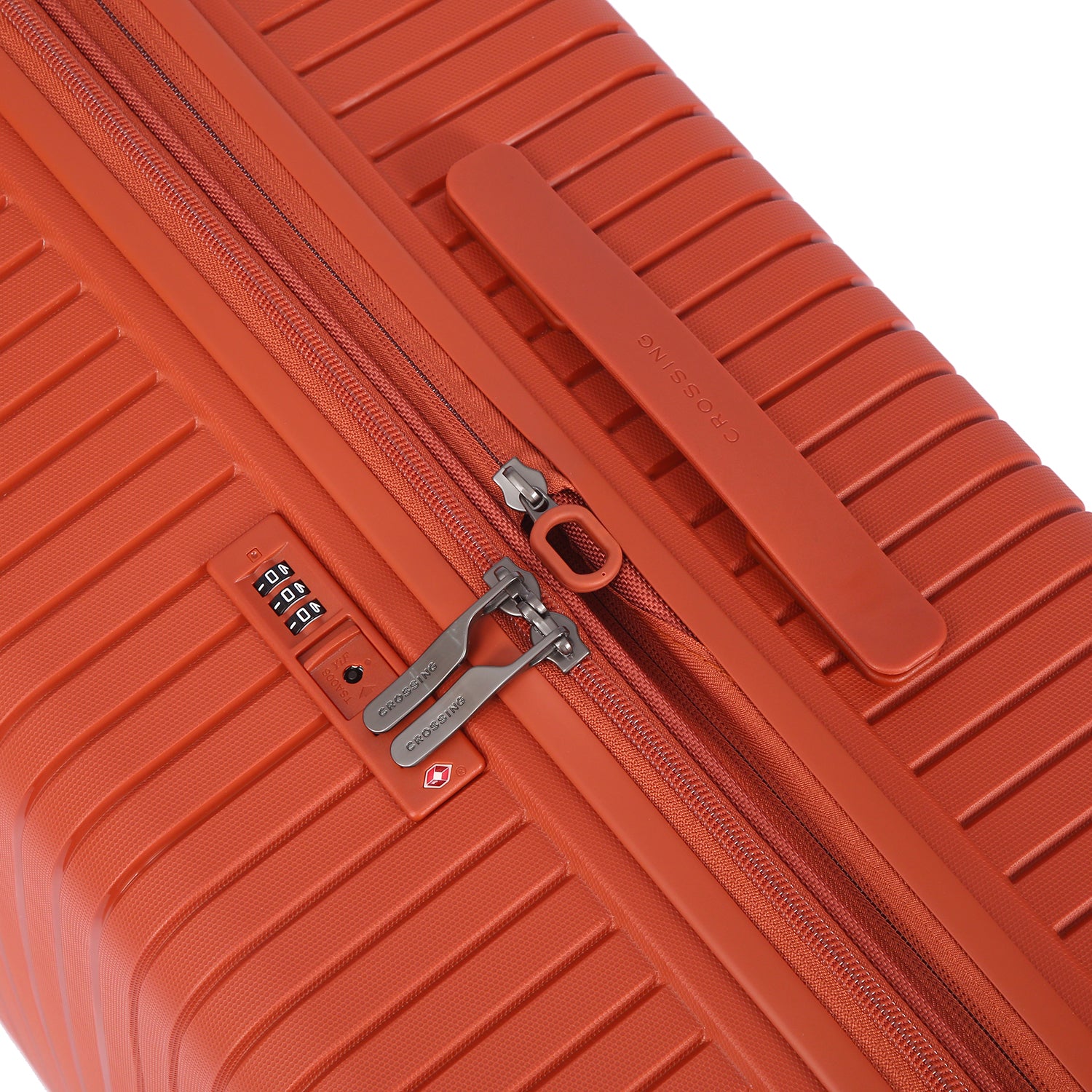 Crossing GLID Polypropylene Carry On 20" Luggage - Brick