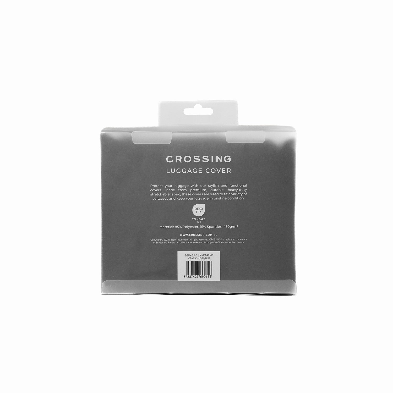 Crossing Heavy Duty Luggage Cover (Medium) - Black