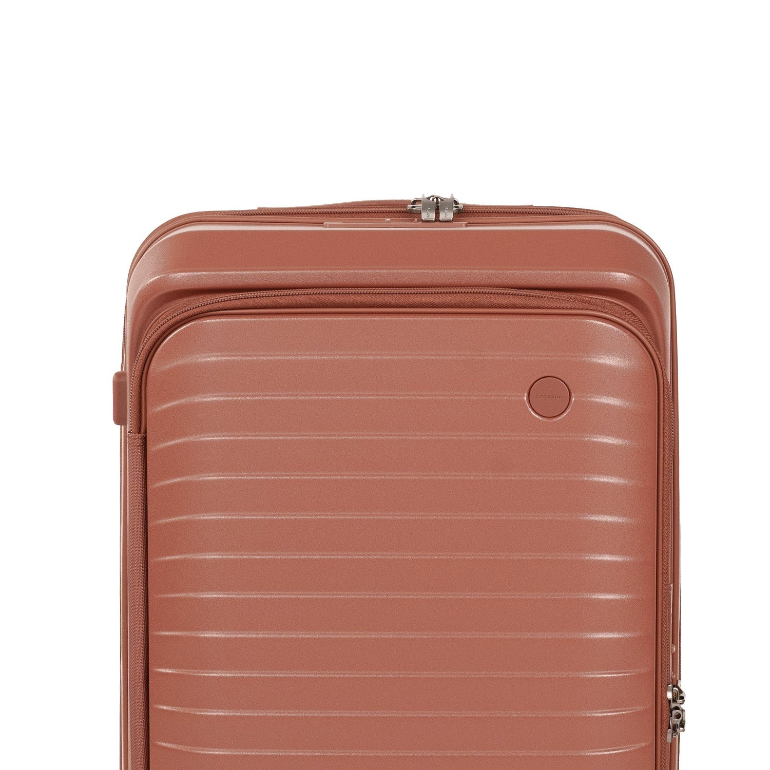 CROSSING INVI TRUNK 26" Medium Expandable Luggage With Front & Middle Access - Brick
