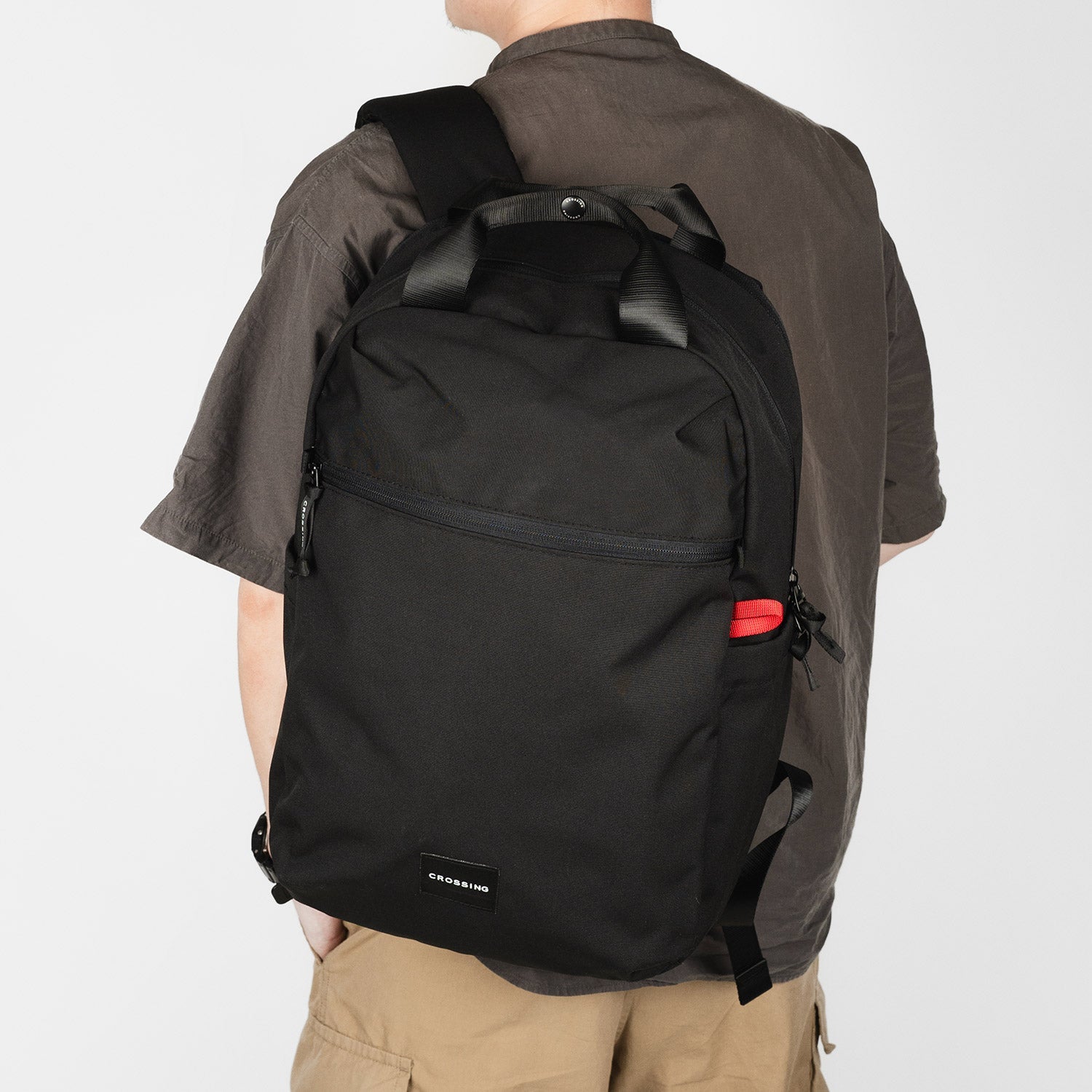 Crossing Jet Set Utility Laptop Backpack 15.6” with RFID - Black