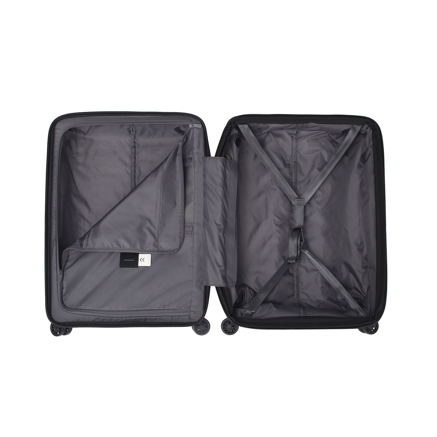 Crossing LYTE Polypropylene Medium Expandable Luggage - Sandwhite