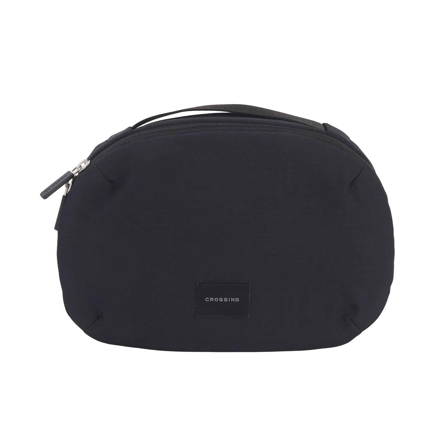 Crossing Nylon Checked Hanging Toiletry Bag Pro - Black