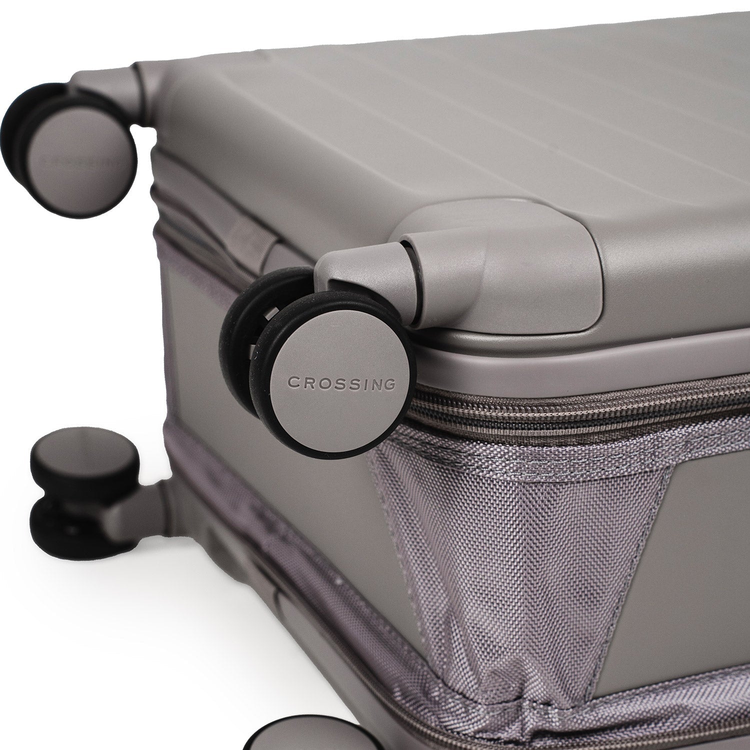 Crossing Ori Collapsible Polycarbonate Carry On 20" Luggage - Latte