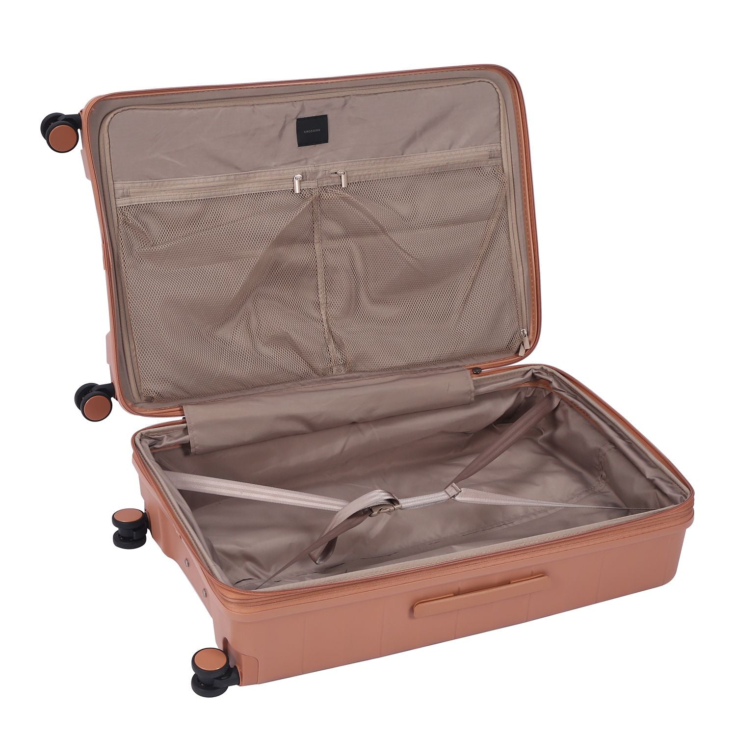 Crossing PRIM Polypropylene Large Expandable Luggage - Dusty Pink