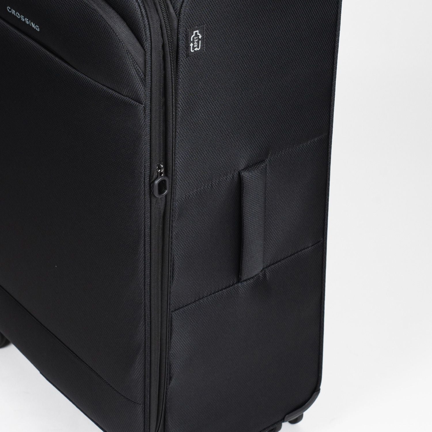 Crossing RECO Recycled Lightweight Soft Case Large Luggage T30 - Black