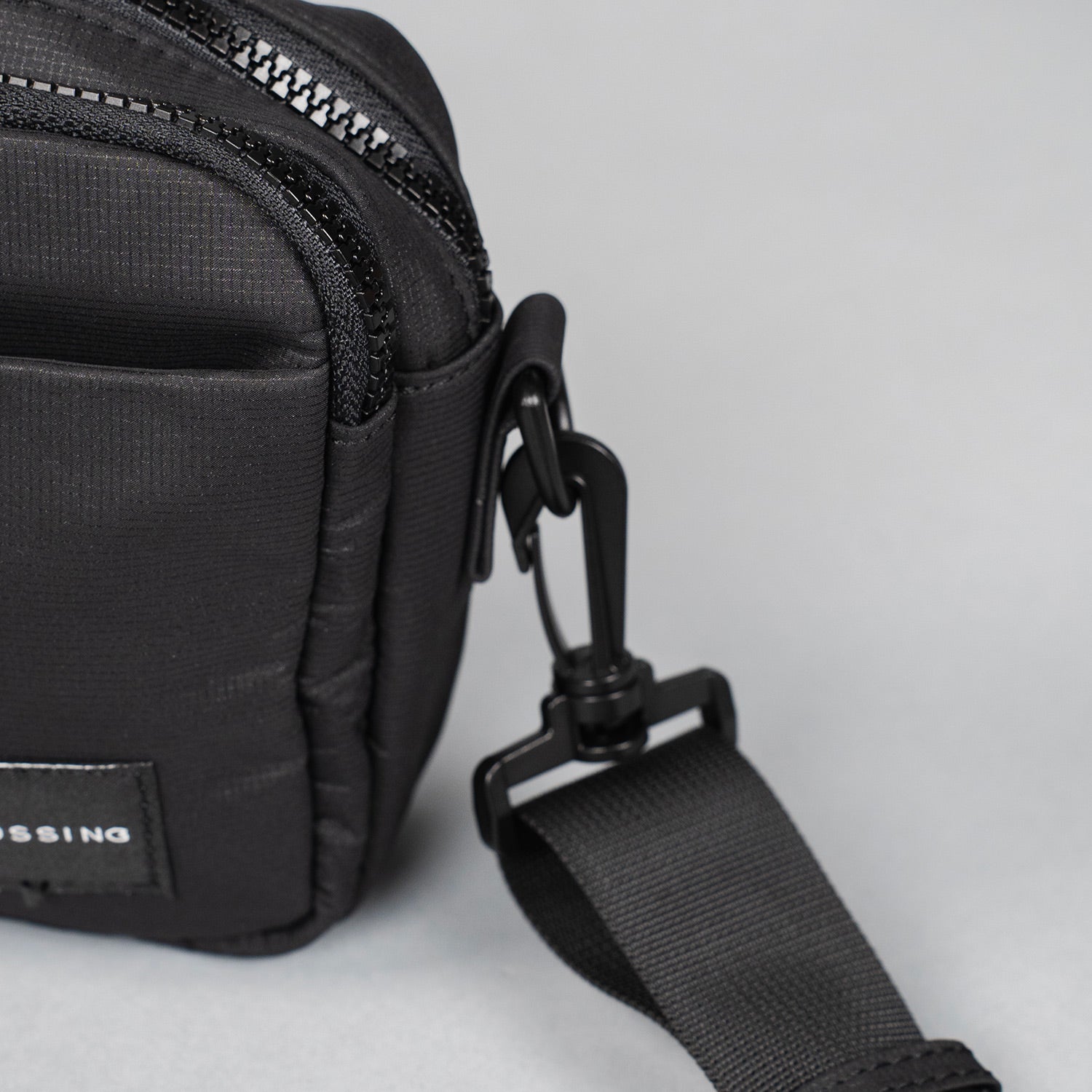 Crossing Sam Anti-Theft RFID Crossbody Bag - Black