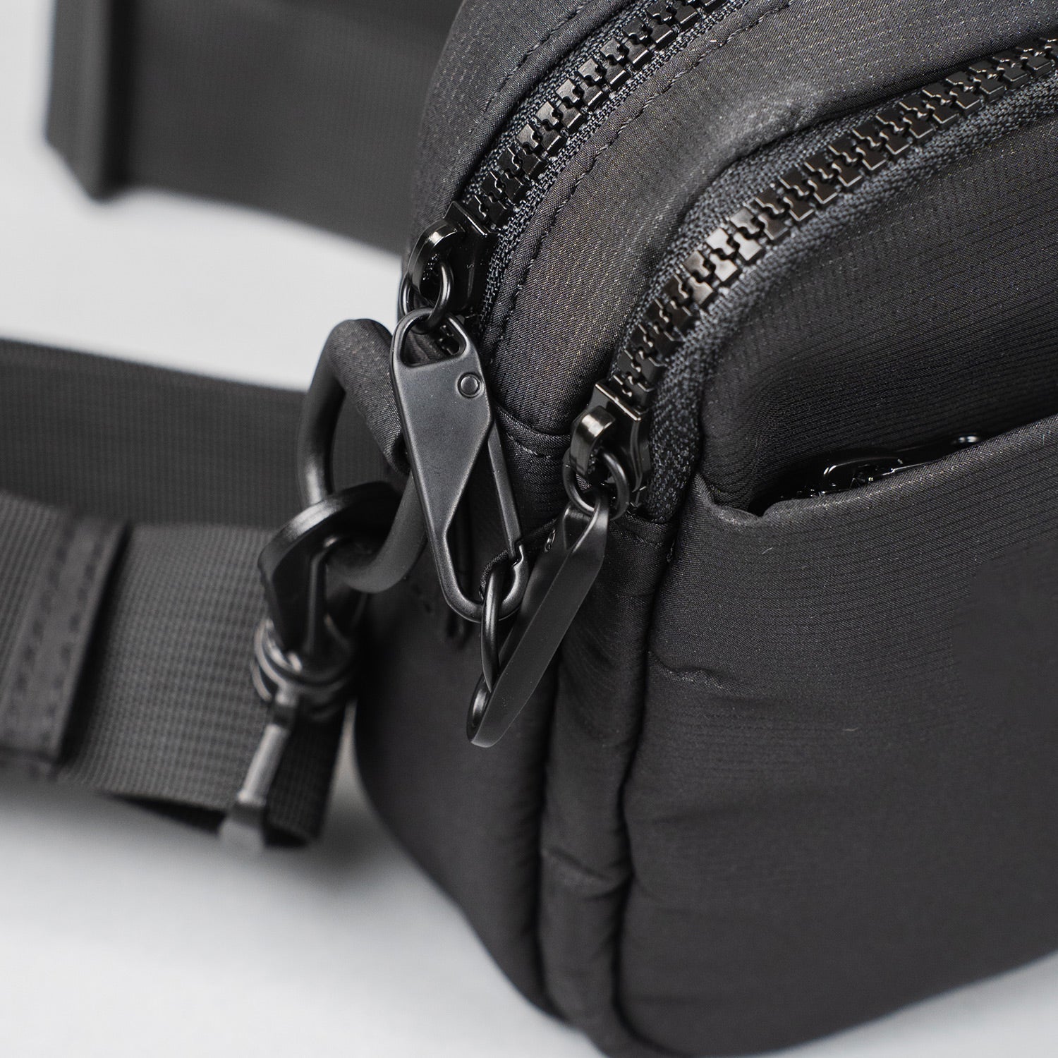 Crossing Sam Anti-Theft RFID Crossbody Bag - Black