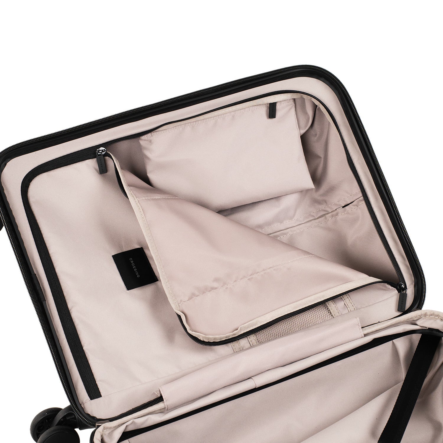 Crossing STEL Polycarbonate Carry On 20" Luggage - Black