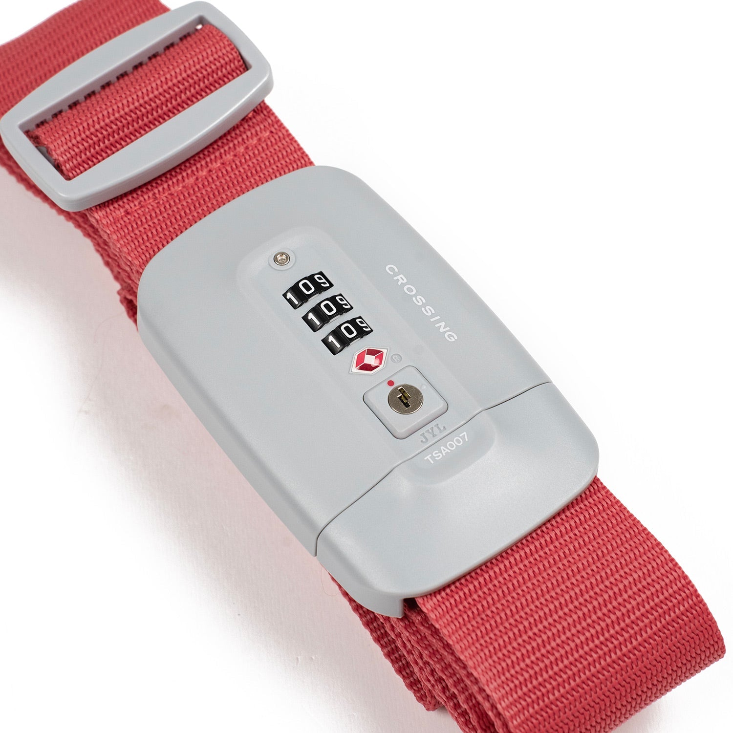 Crossing TSA 3-Dial Combination Lock Luggage Strap - Crimson