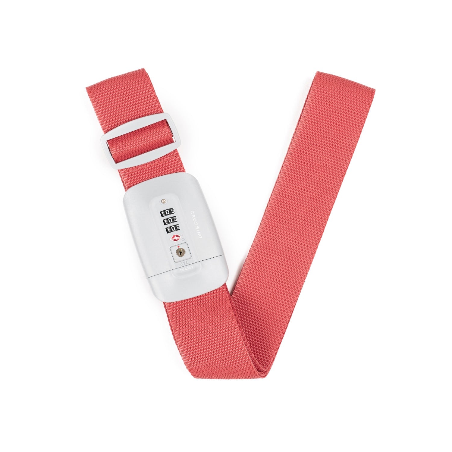 Crossing TSA 3-Dial Combination Lock Luggage Strap - Crimson