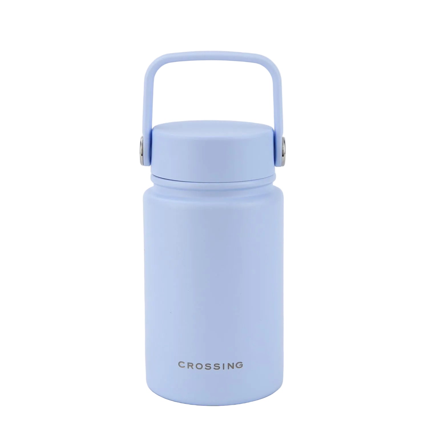 Crossing Urban Ceramic S/S Insulated Flat Cap Bottle With Handle 400ml - Sky Blue