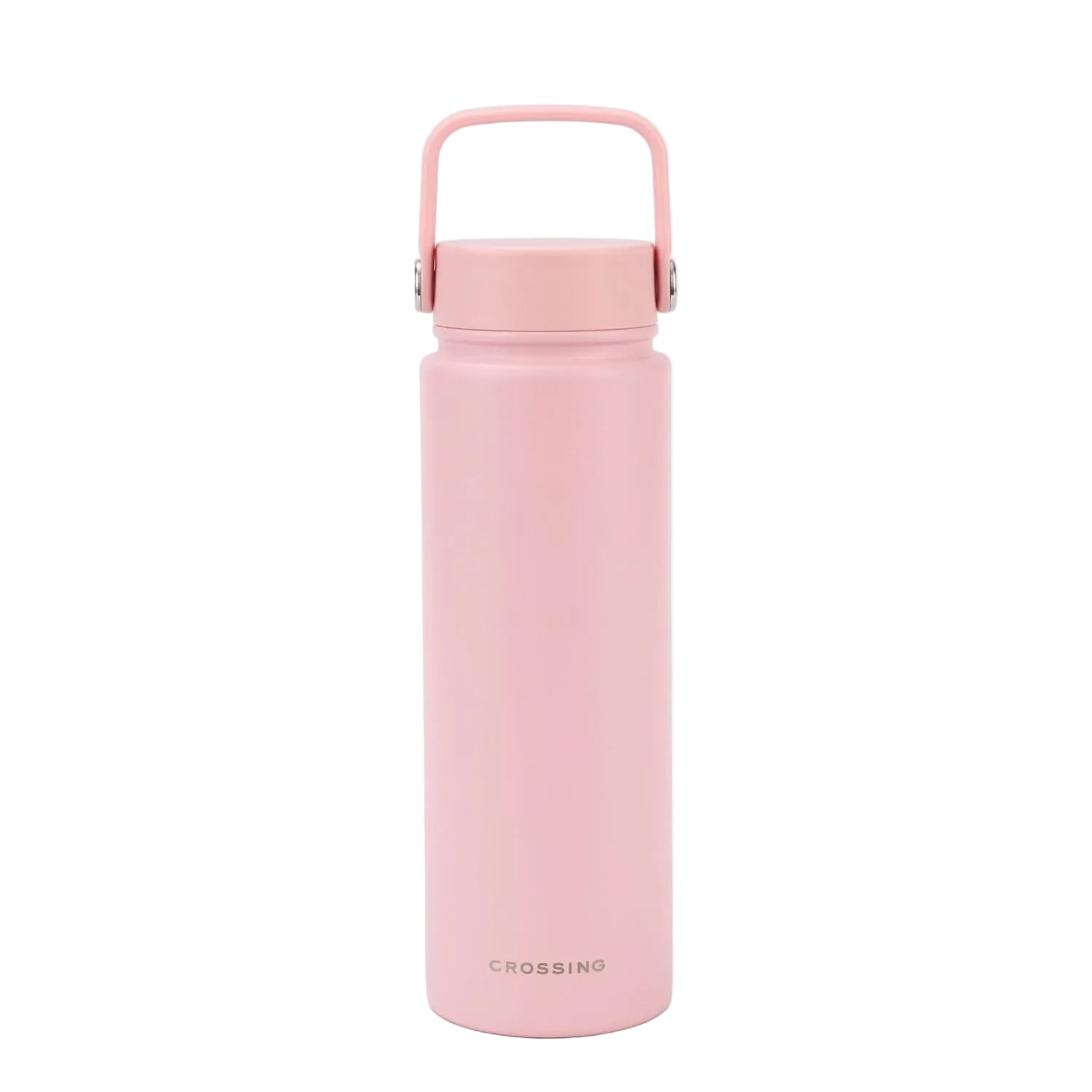 Crossing Urban Ceramic S/S Insulated Flat Cap Bottle With Handle 720ml - Light Pink