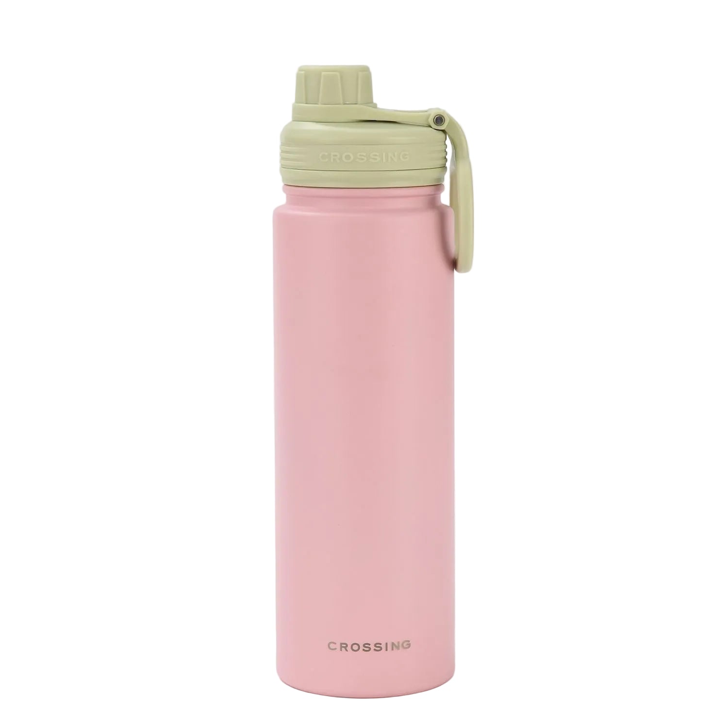 Crossing Urban Ceramic S/S Insulated Screw Cap Sports Bottle With Handle 720ml - Dusty Rose Pistachio (Mix)