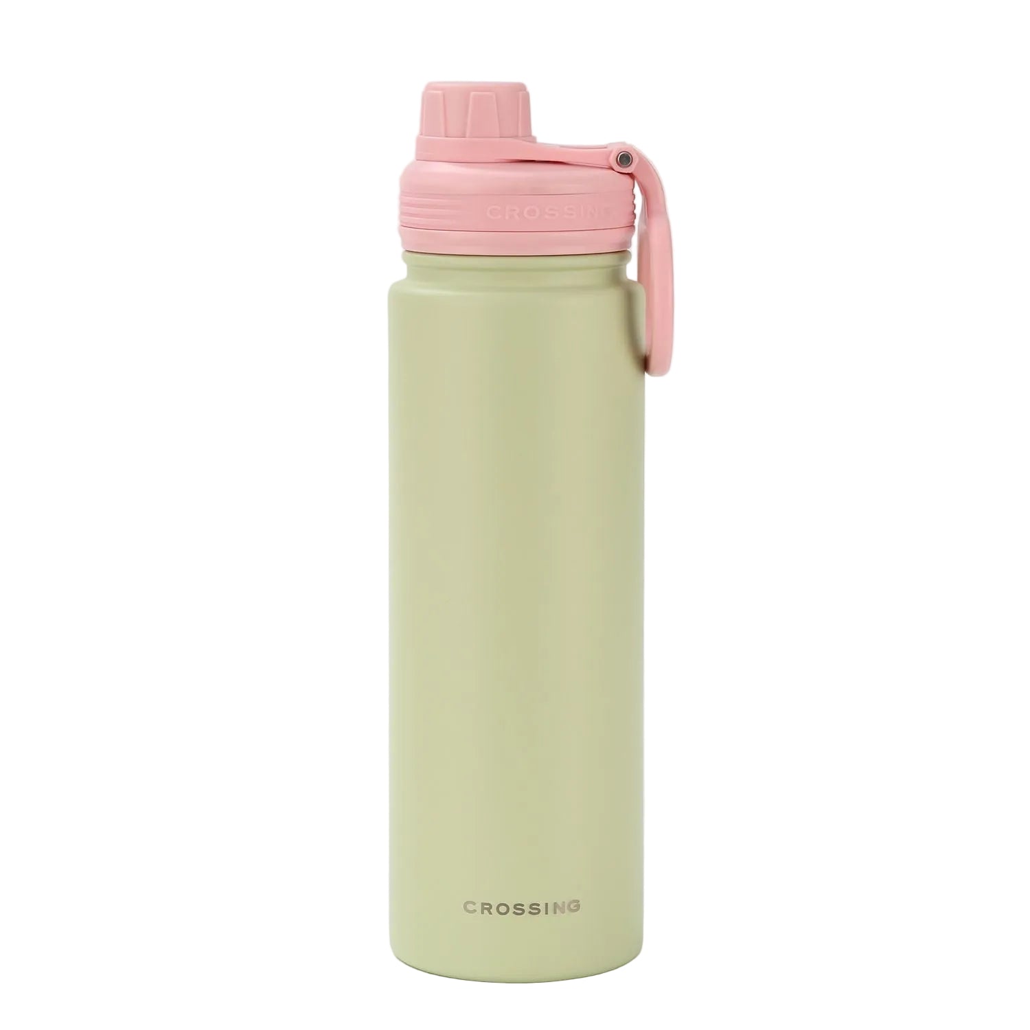 Crossing Urban Ceramic S/S Insulated Screw Cap Sports Bottle With Handle 720ml - Pistachio Dusty Rose (Mix)