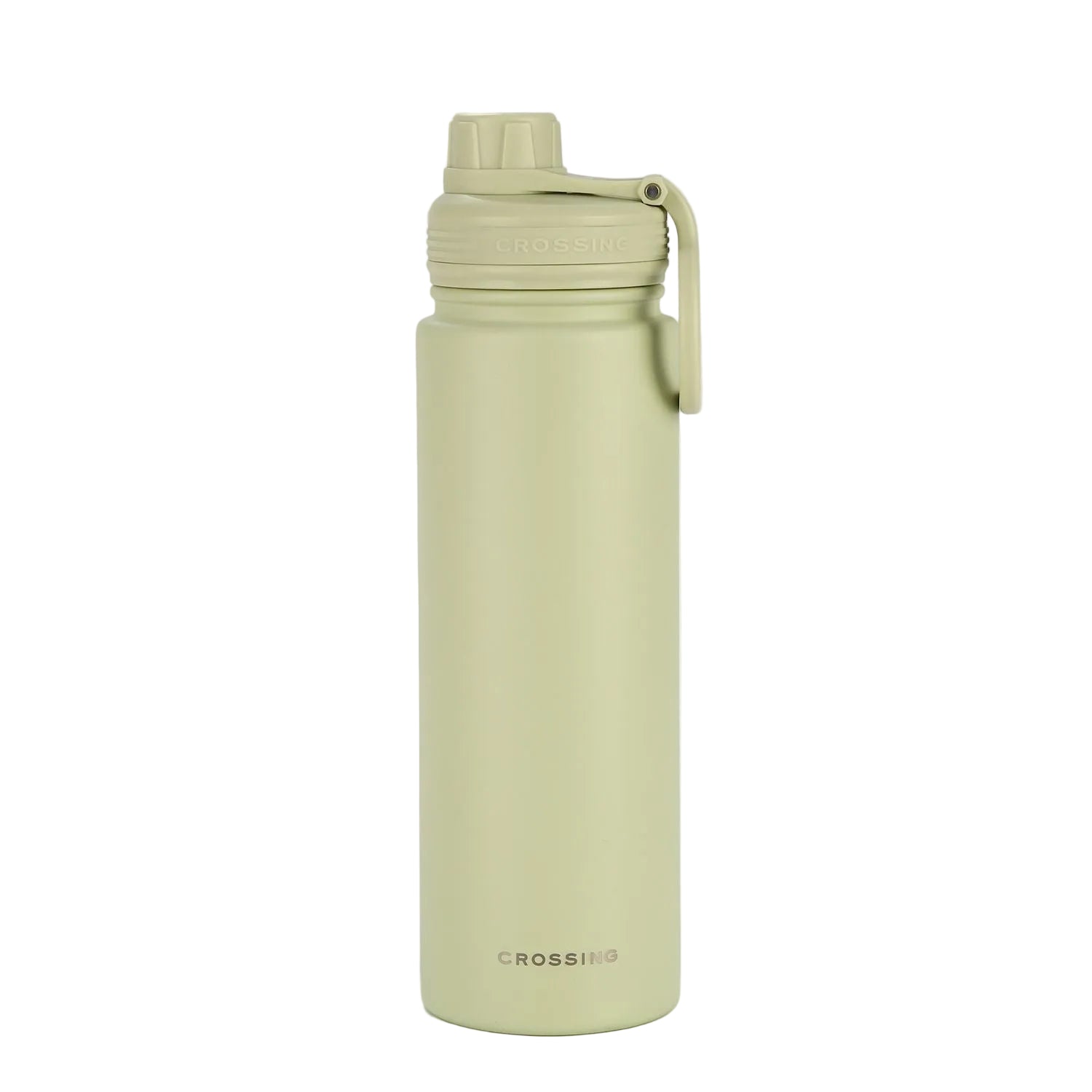 Crossing Urban Ceramic S/S Insulated Screw Cap Sports Bottle With Handle 720ml - Pistachio (Light Green)