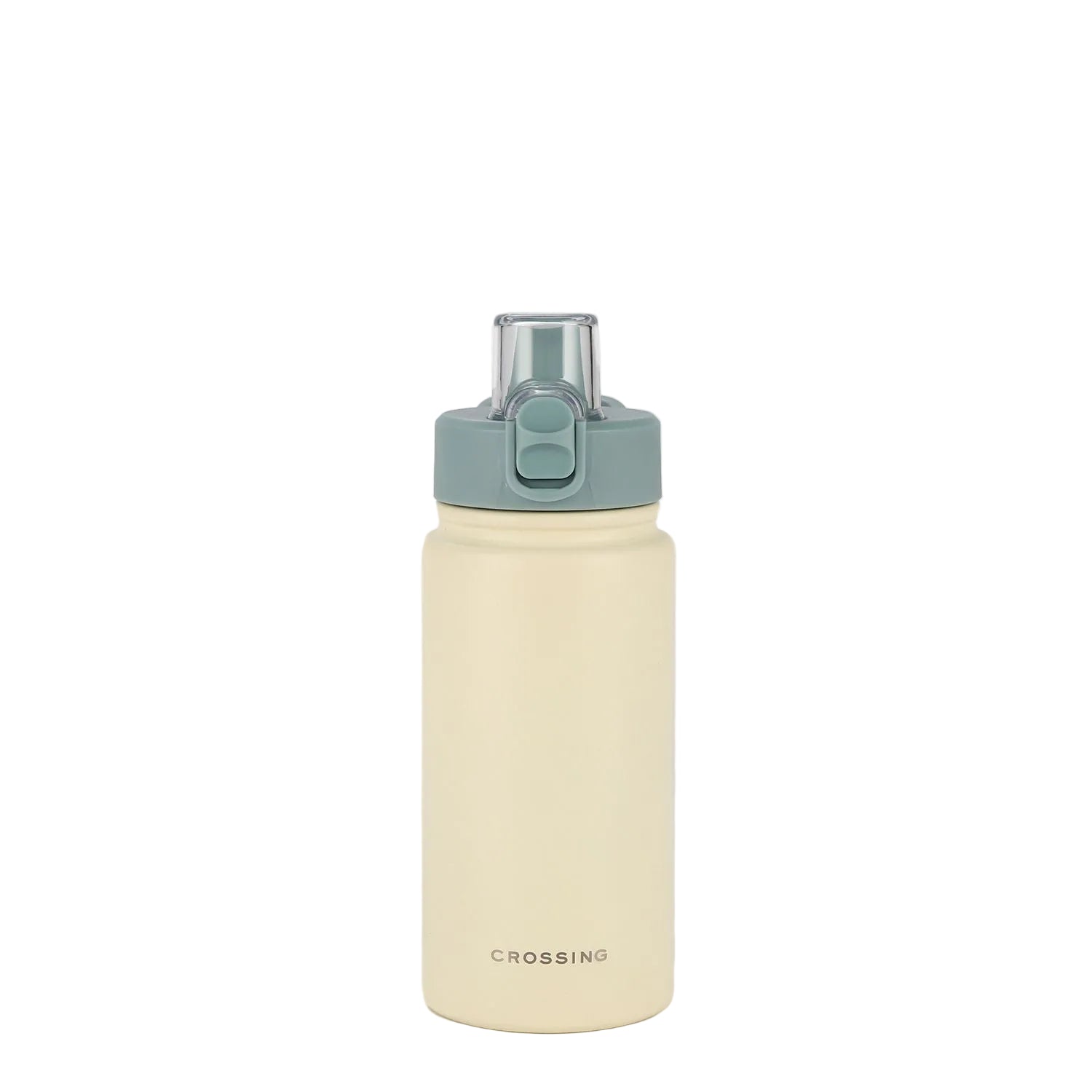 Crossing Urban Ceramic S/S Insulated Straw Sipper Cap Sports Bottle With Handle 480ml - Cotton Sage (Mix)